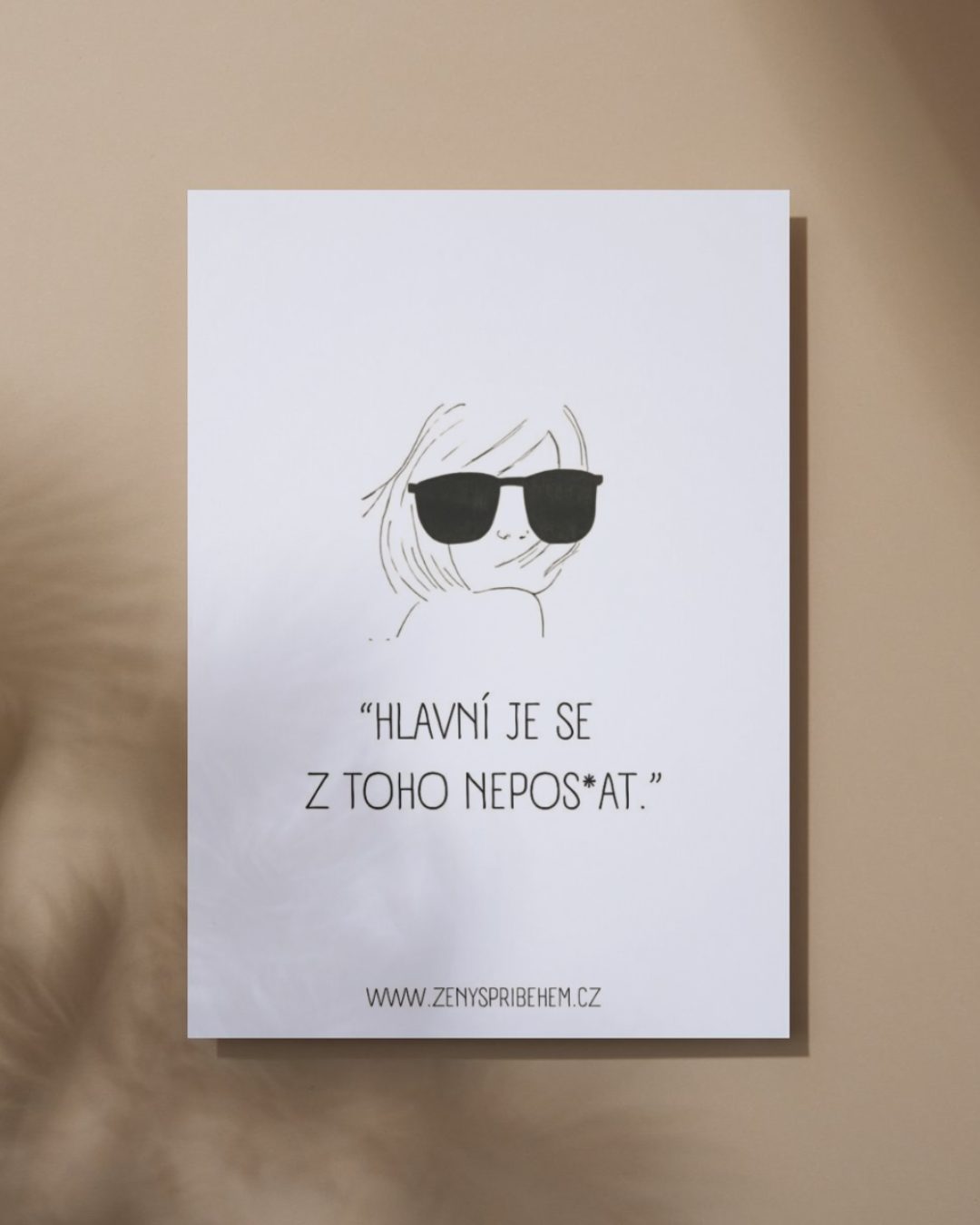 Motivační kartička "Hlavní je se z toho nepos*at"