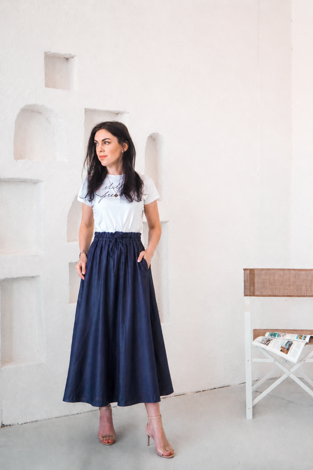 Dlouhá viskózová sukně Julia