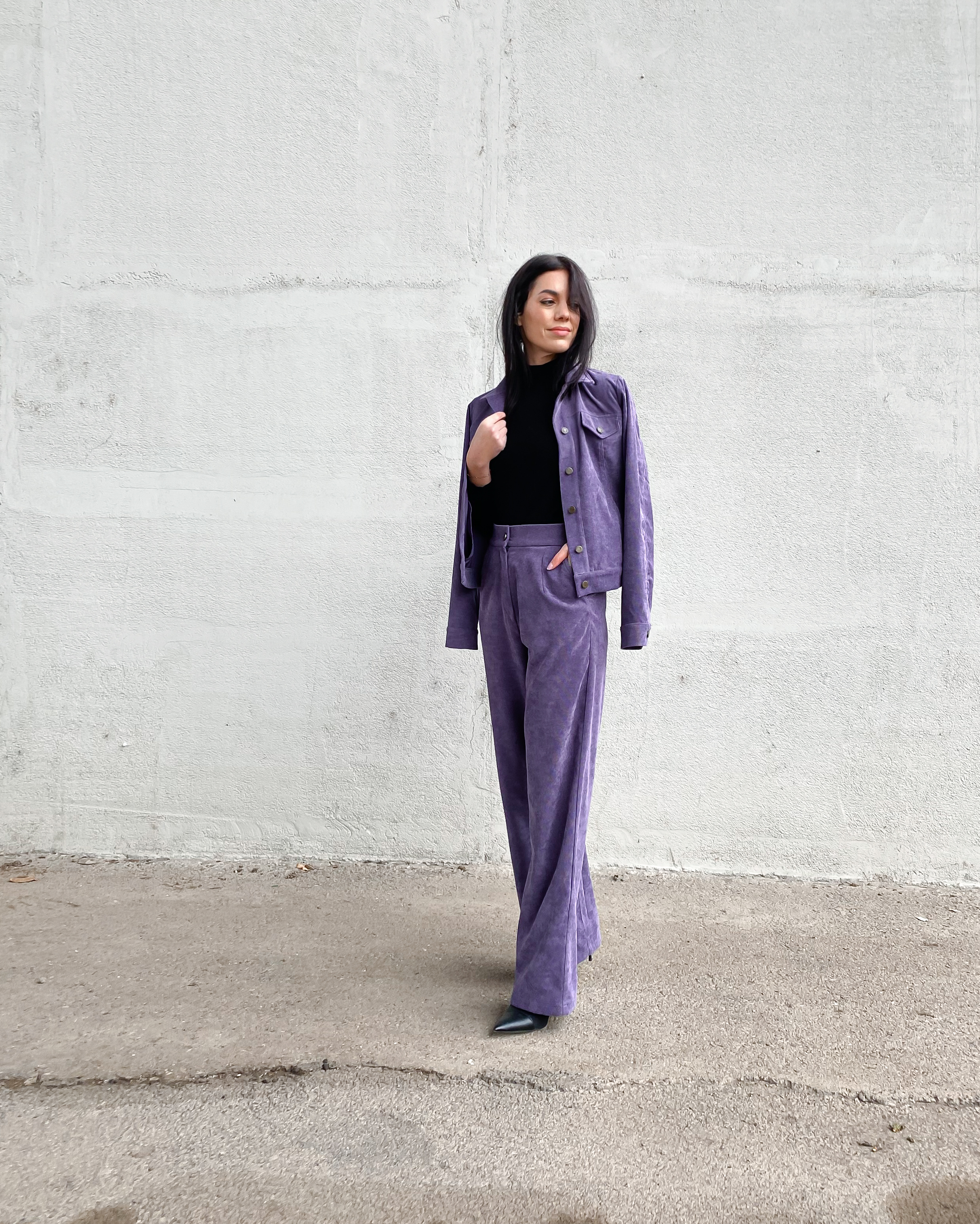 Manšestrové široké kalhoty