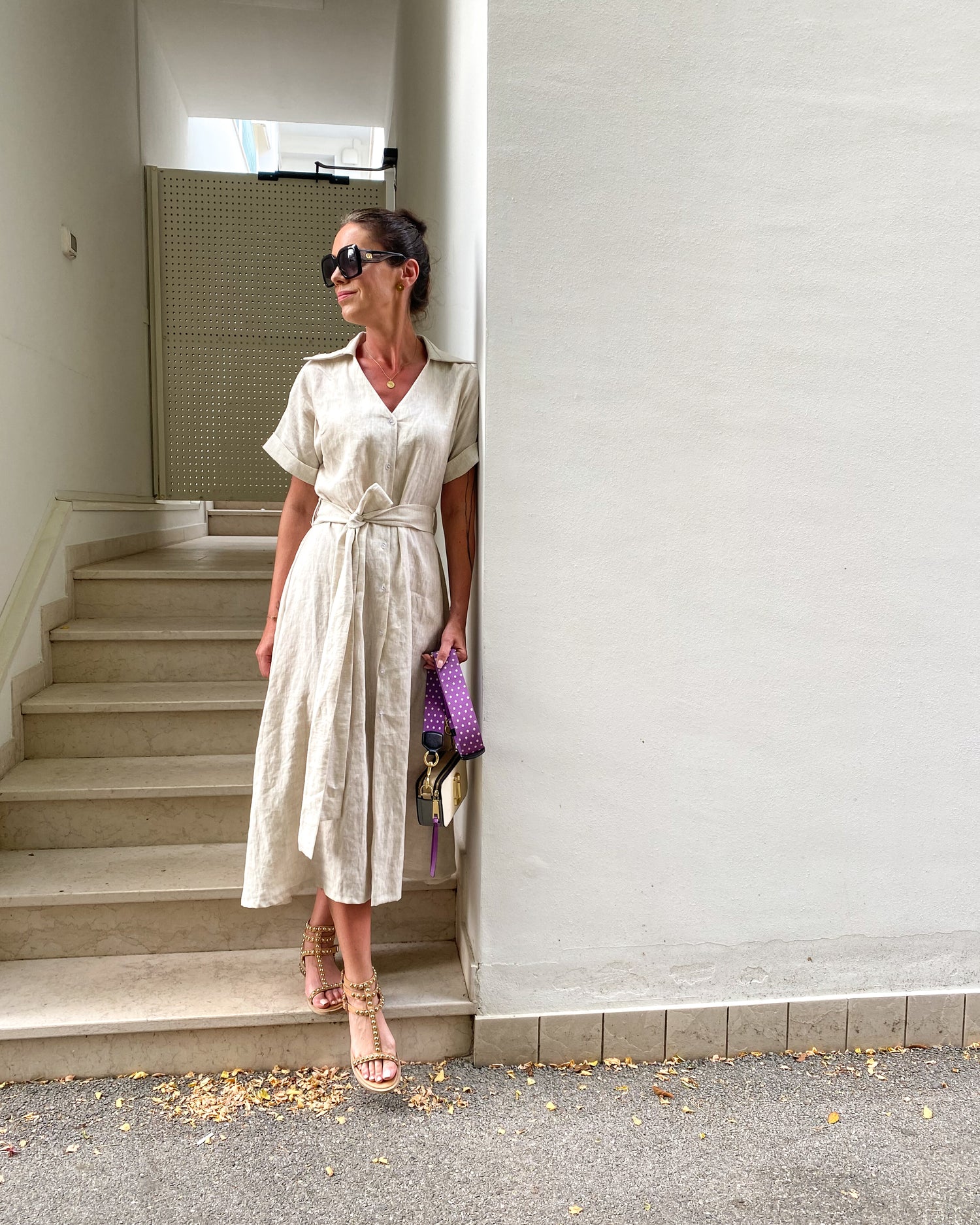 Lněné šaty Silvia