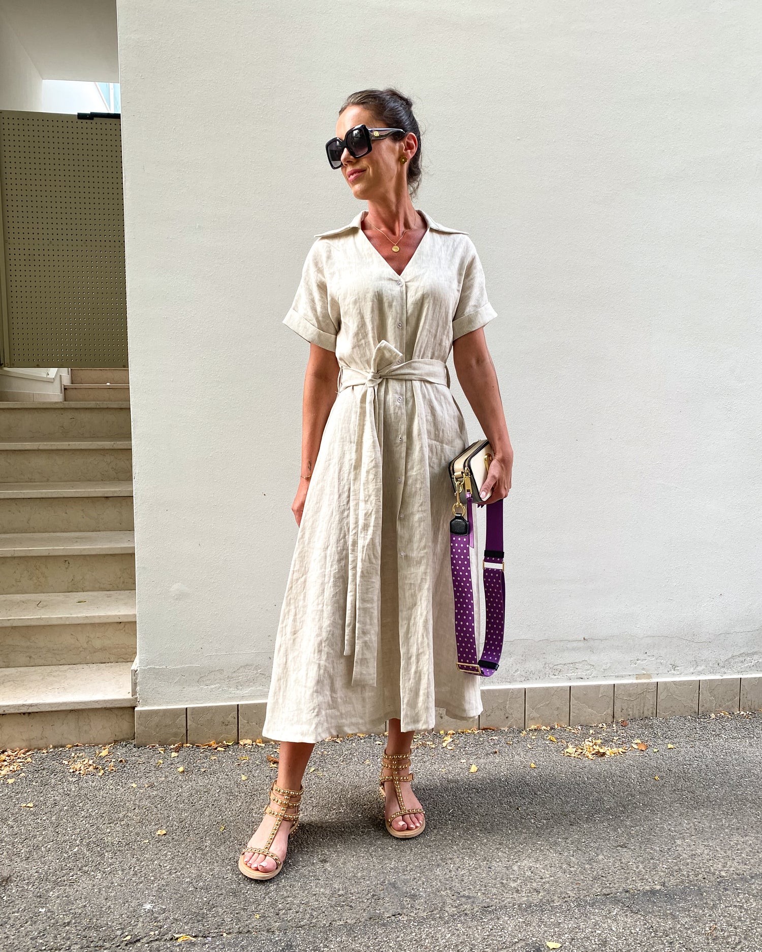 Lněné šaty Silvia