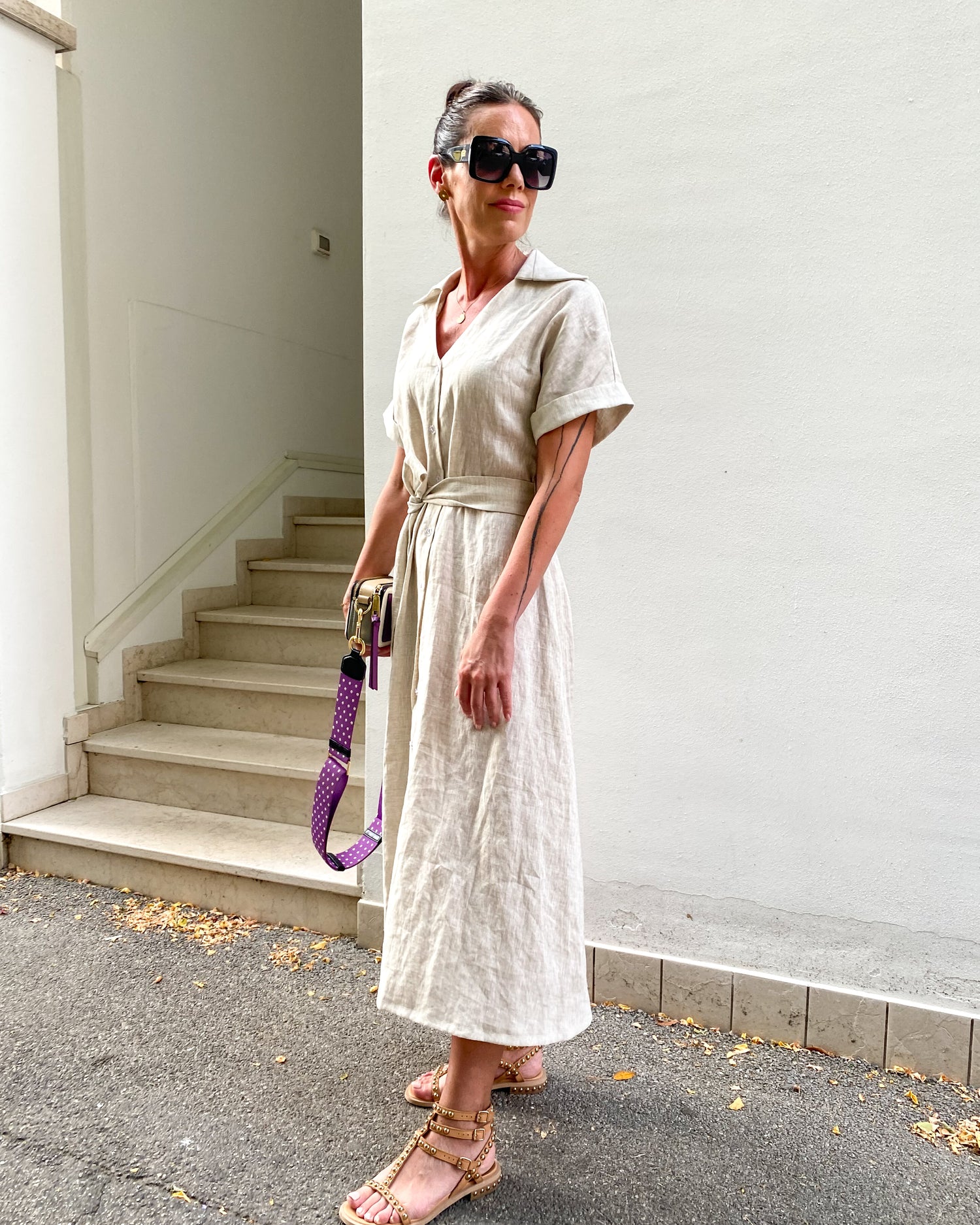 Lněné šaty Silvia