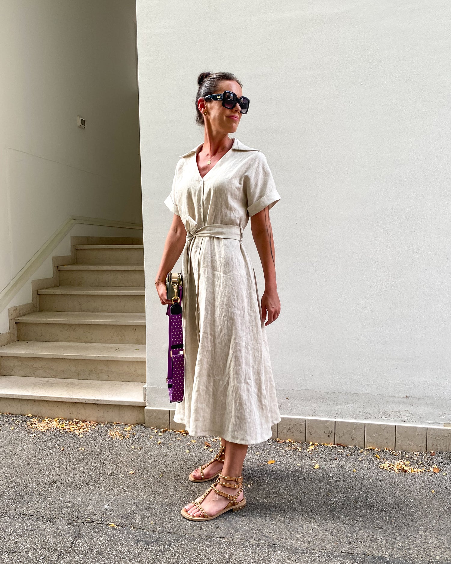 Lněné šaty Silvia