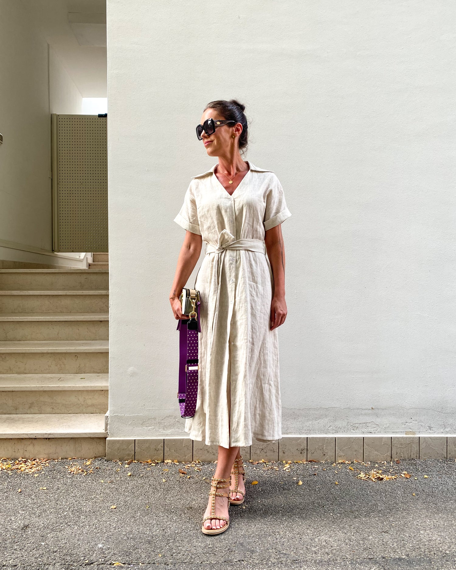 Lněné šaty Silvia