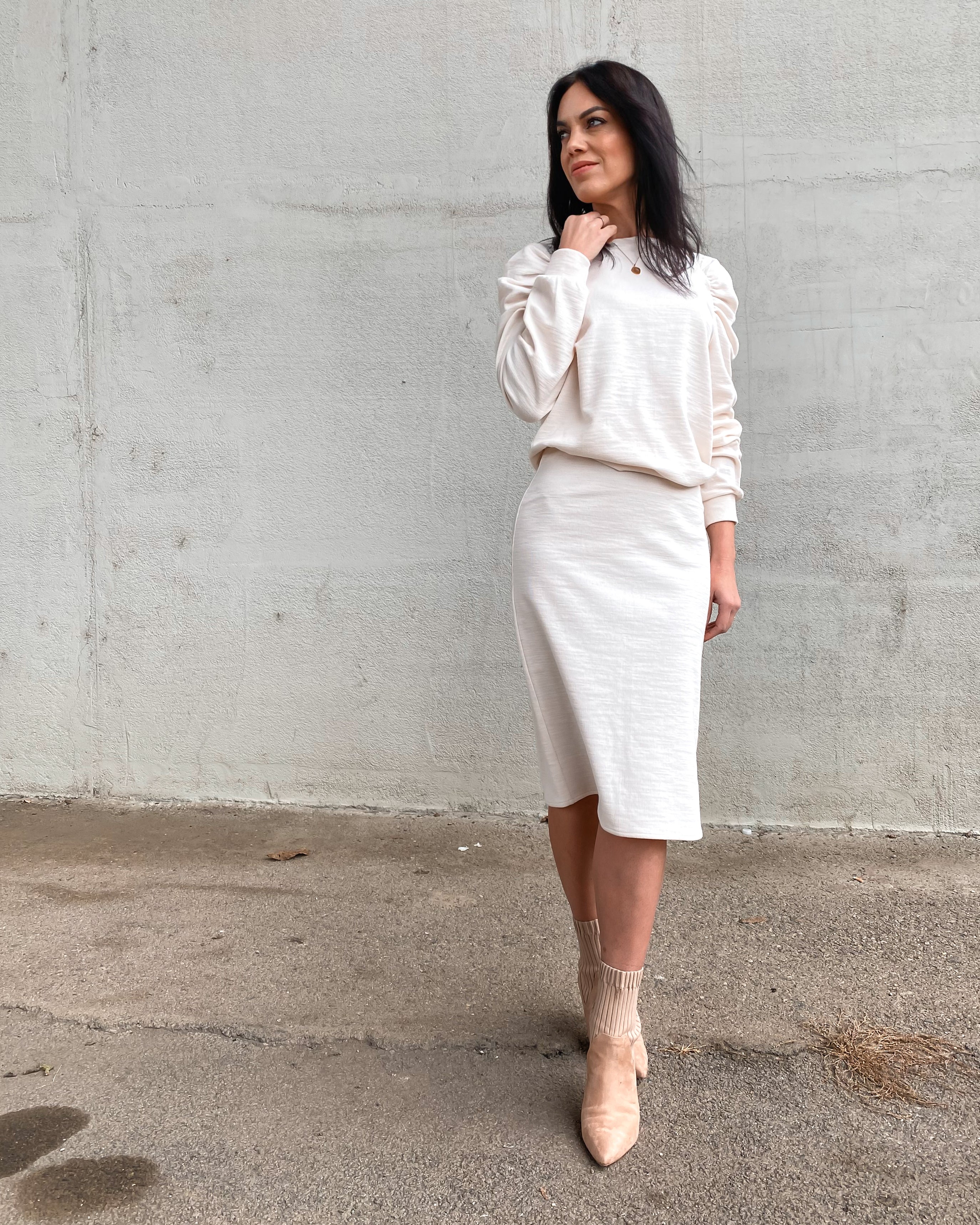 Mikina s nařasenými rukávy Mia