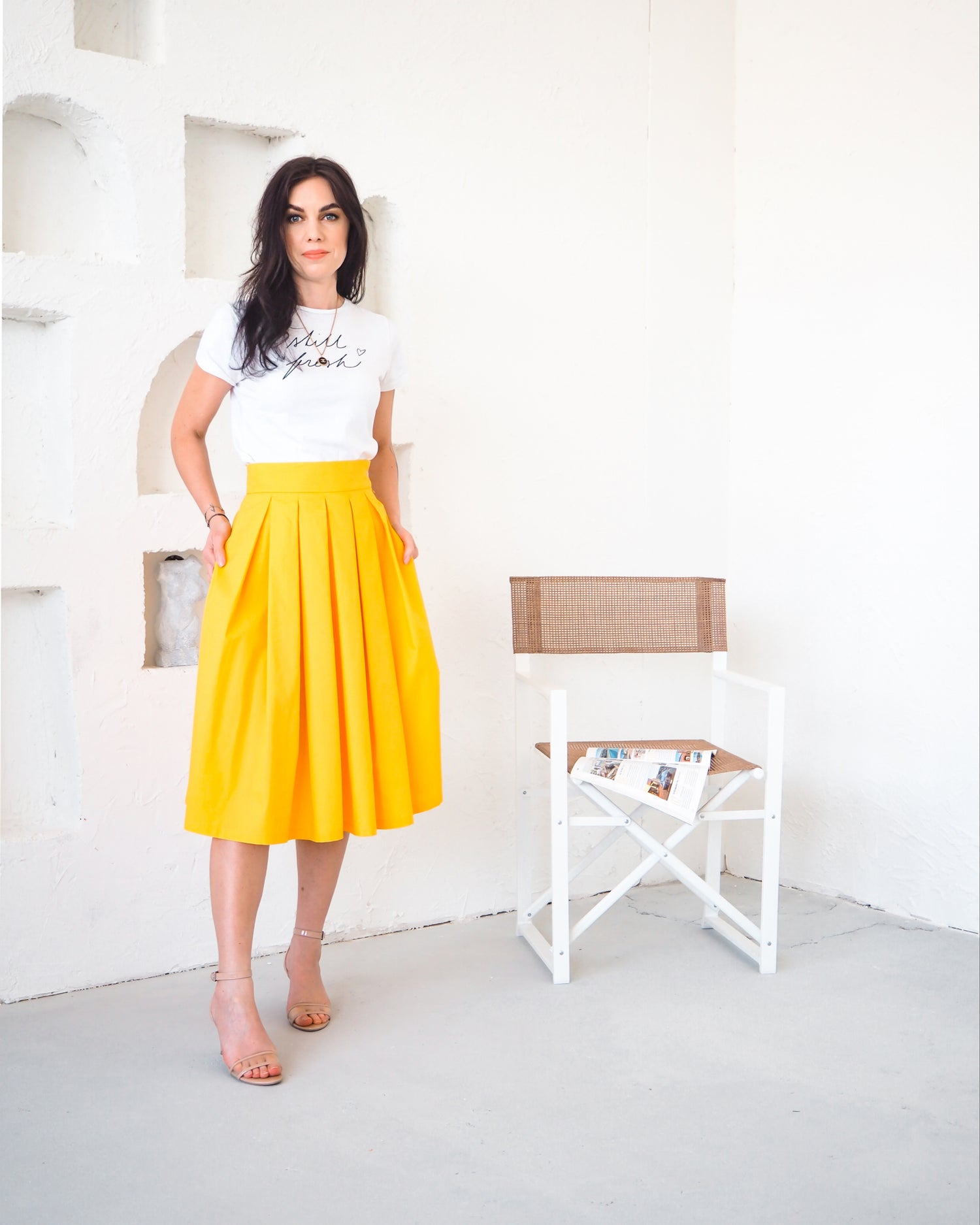 Skládaná sukně klasik (různé barvy)