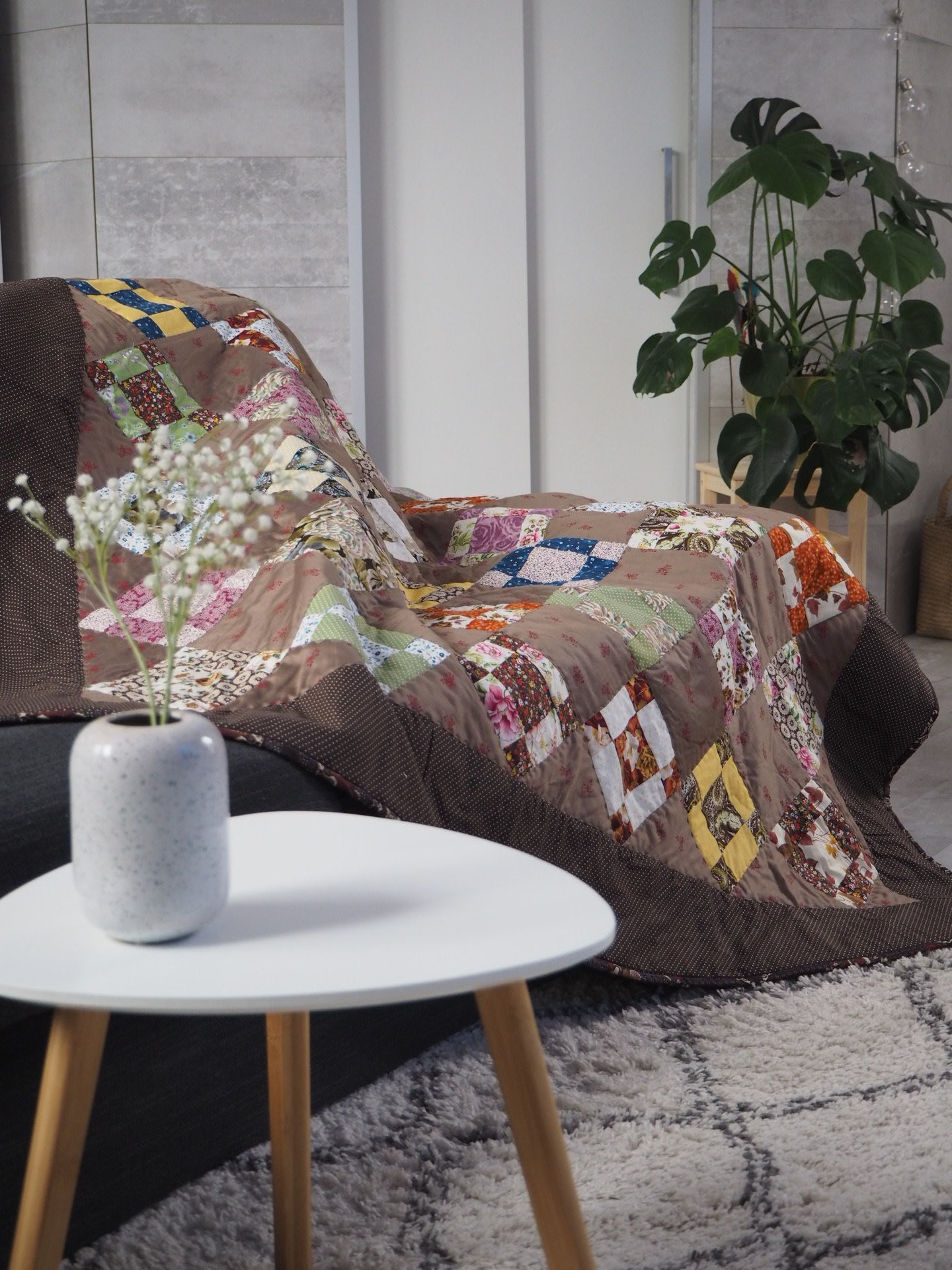 Patchworkový přehoz