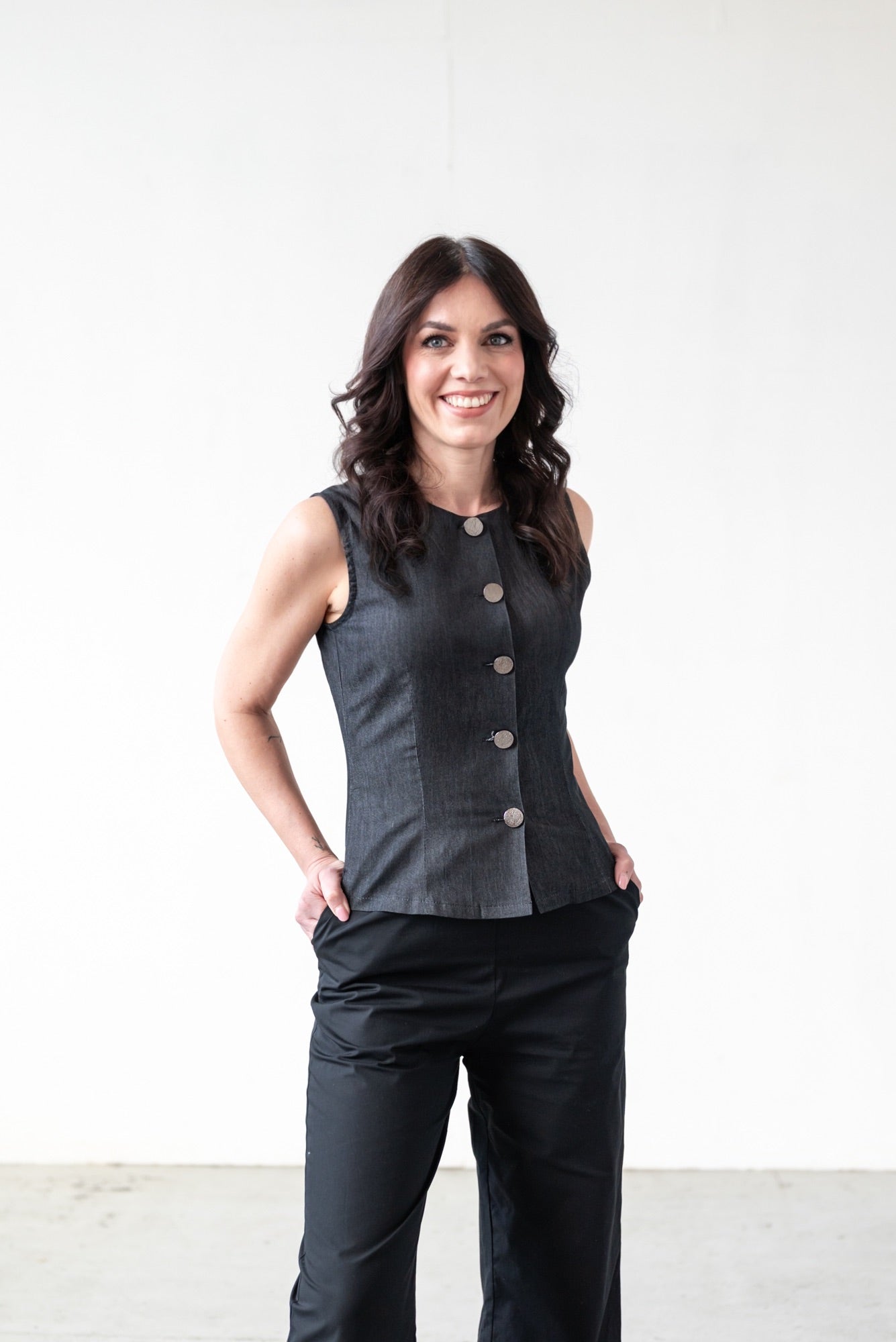 Džínová vesta Tess