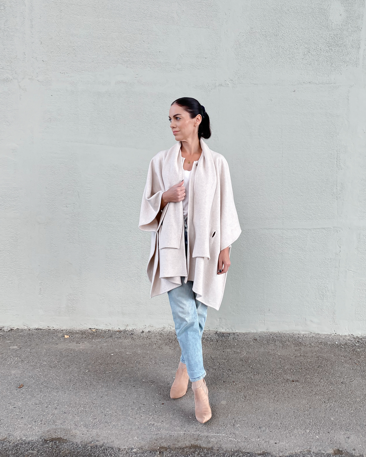 Pelerína s přinechanou šálou Arlette