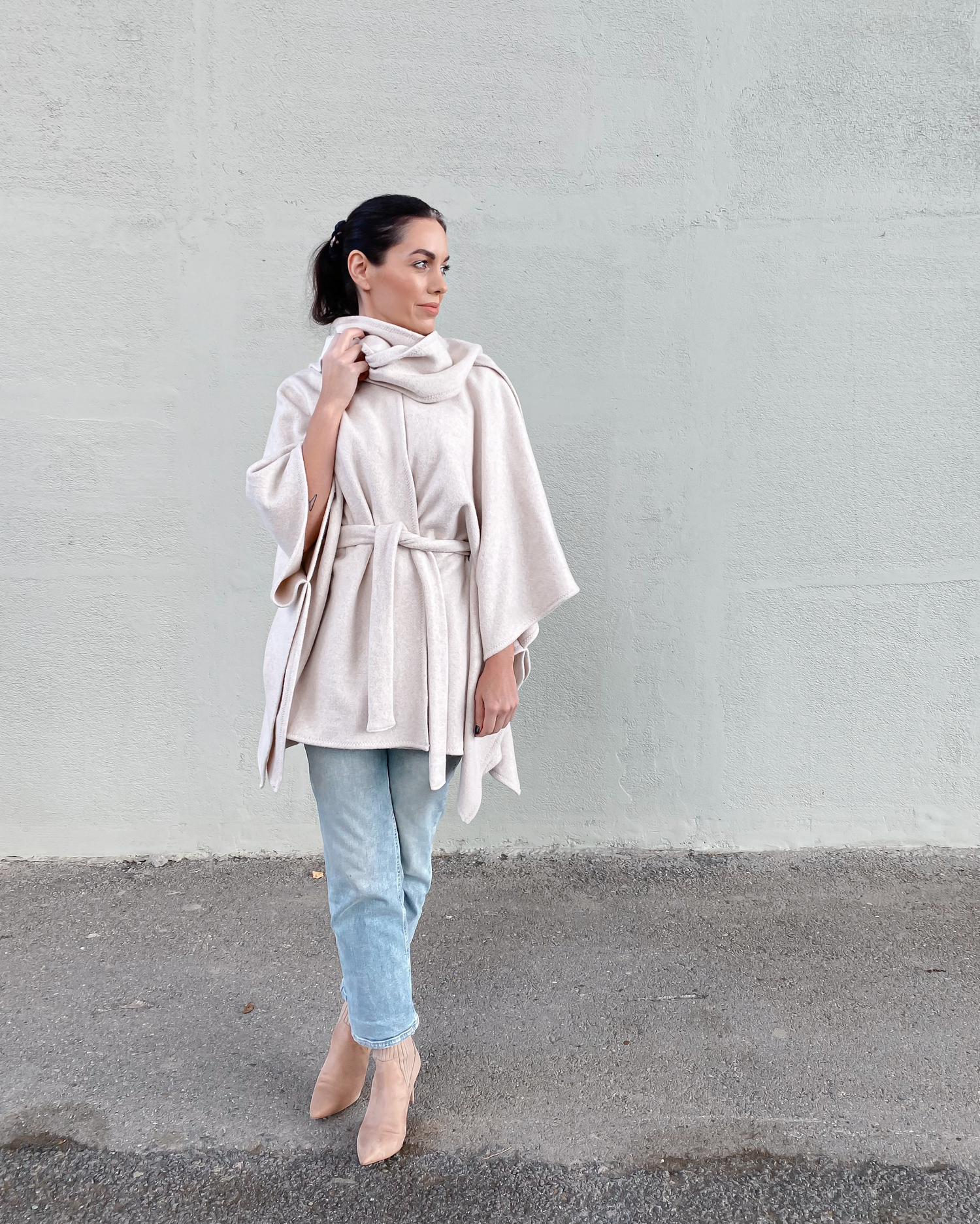 Pelerína s přinechanou šálou Arlette