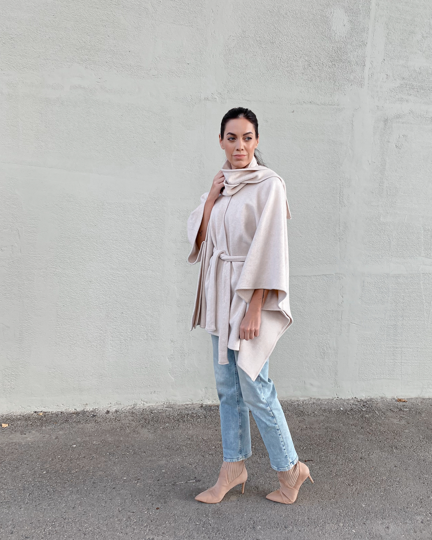 Pelerína s přinechanou šálou Arlette