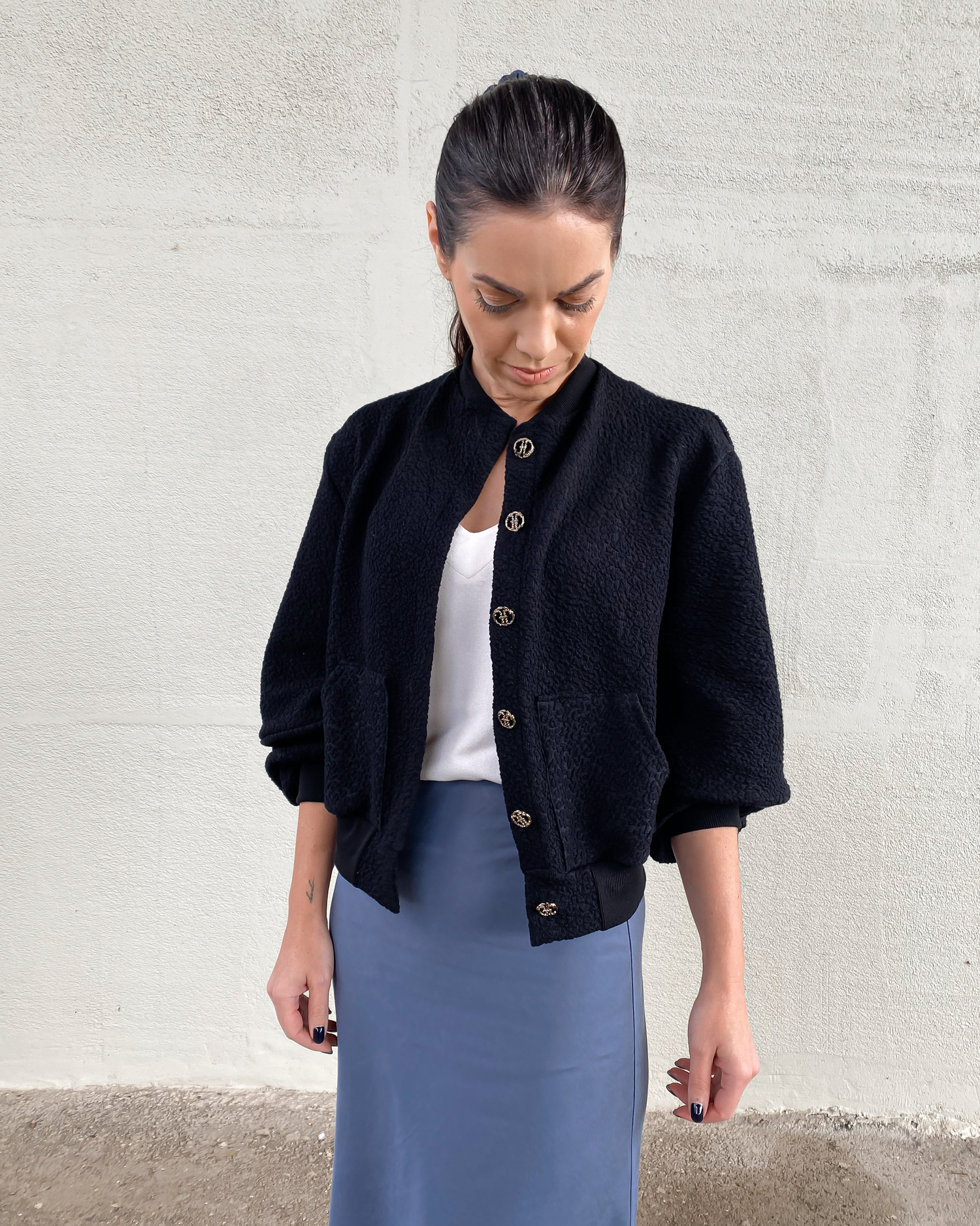 Žakárová bomber bundička