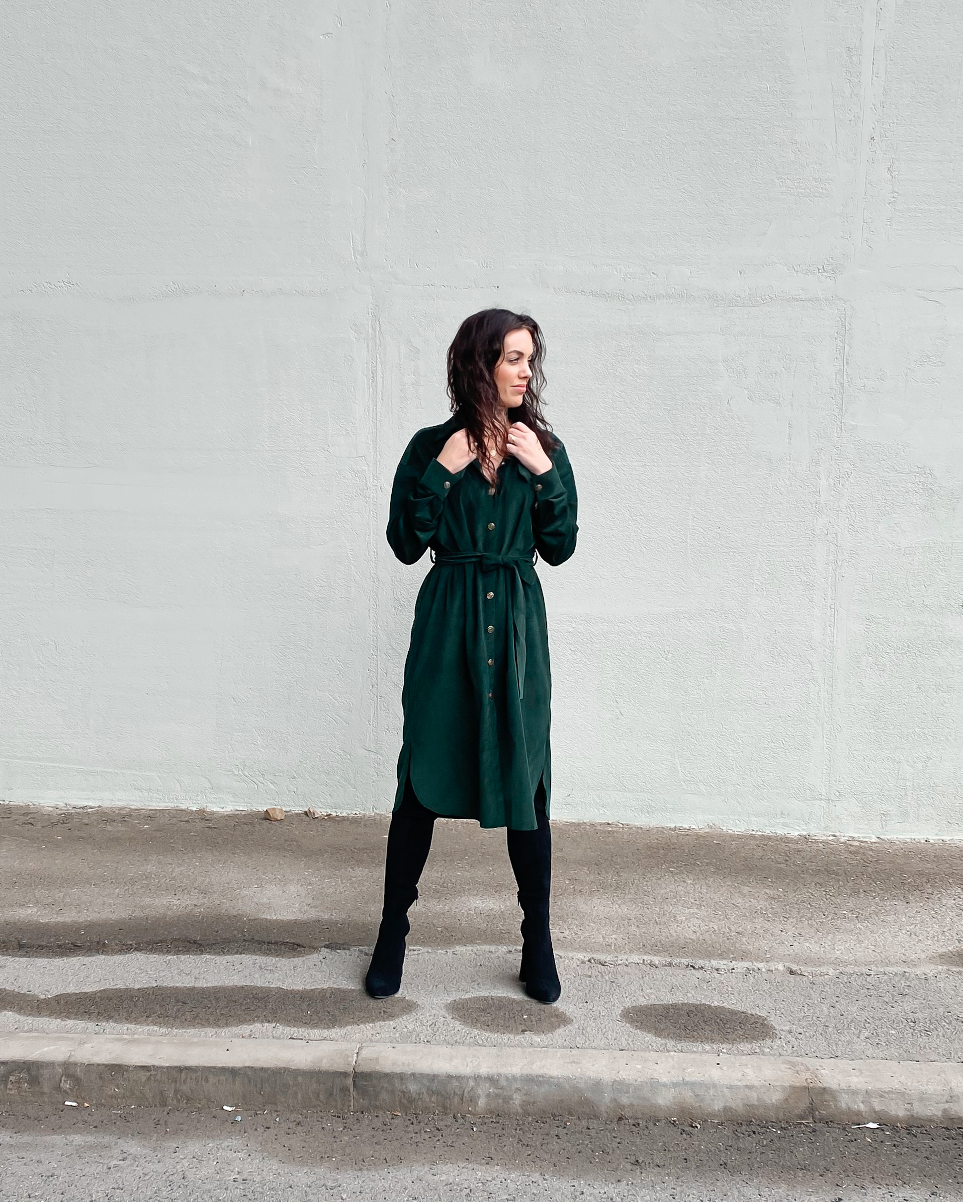 Manšestrové šaty Cora