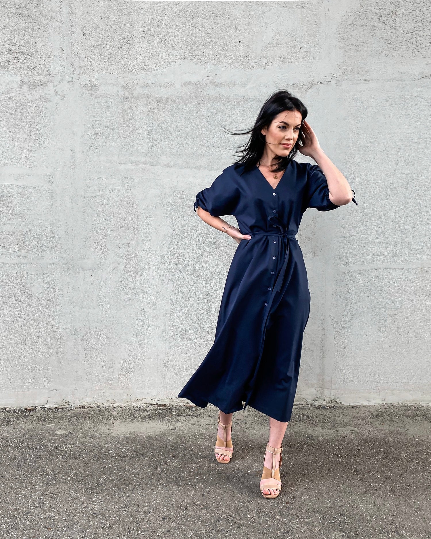 Popelínové šaty Julia