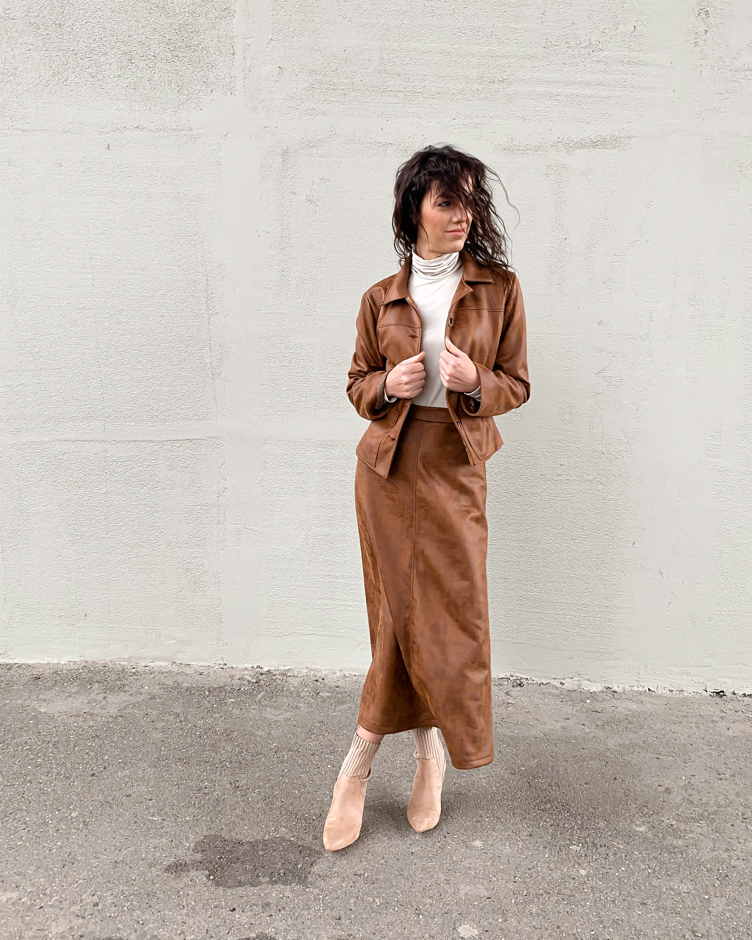 Semišová sukně Liv