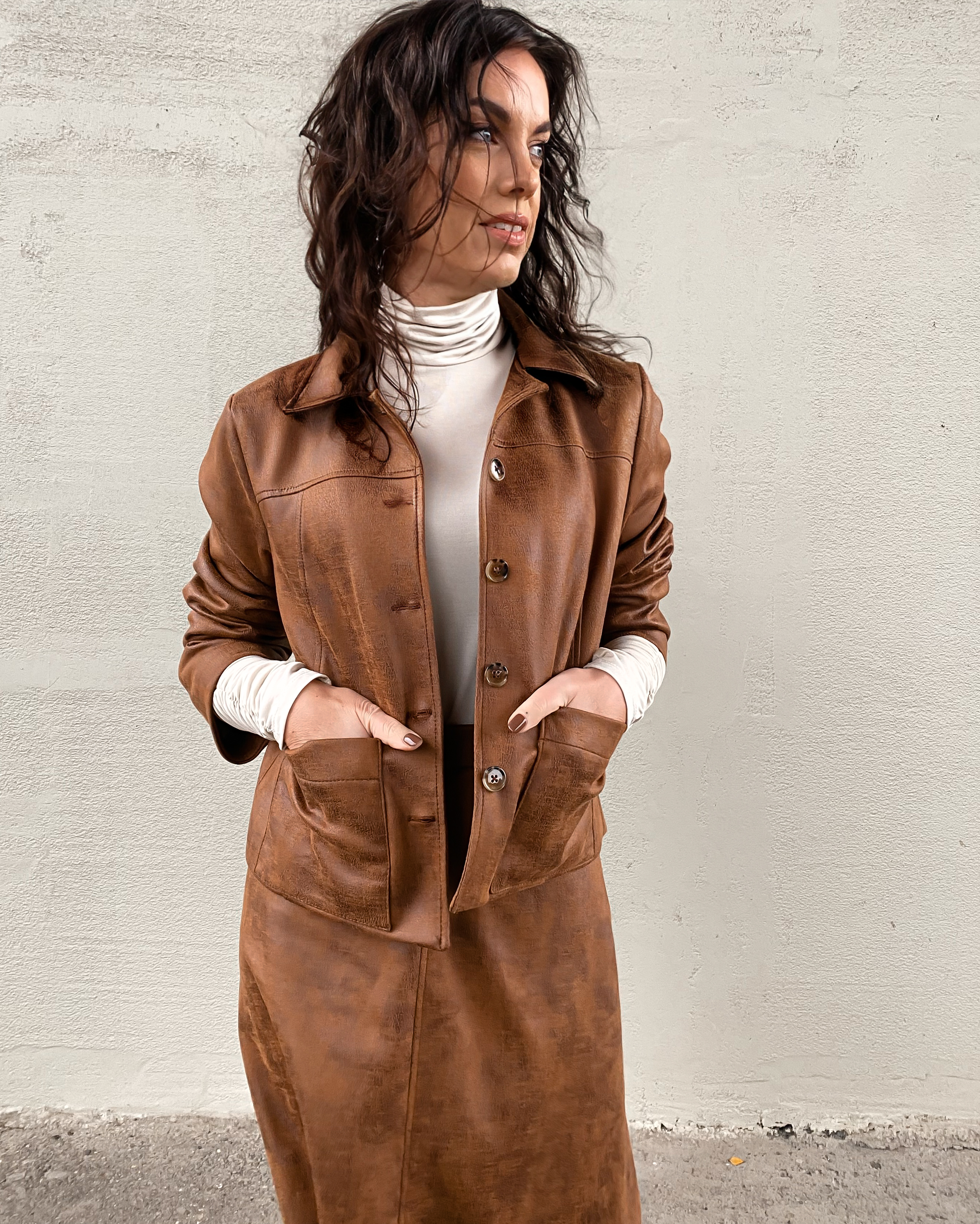 Semišová bunda Liv