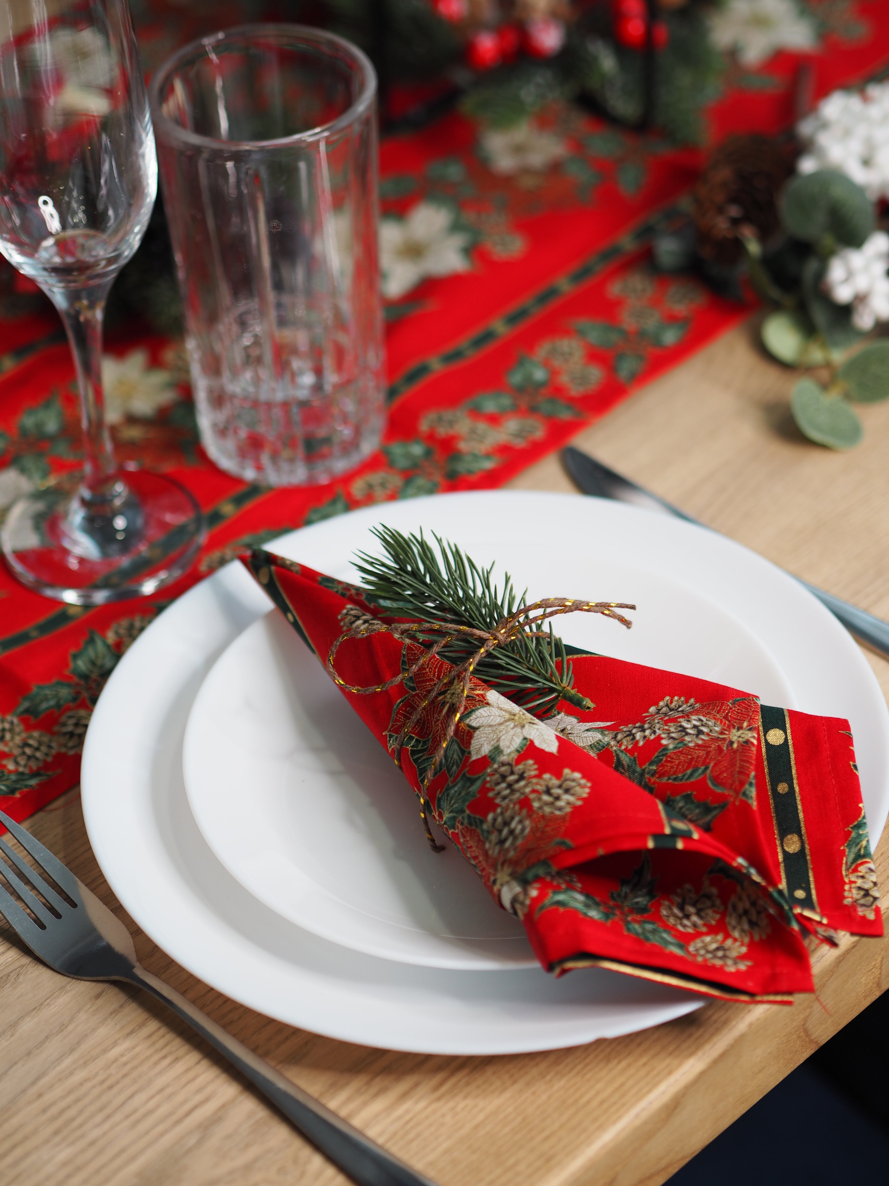 Vánoční běhoun & prostírání