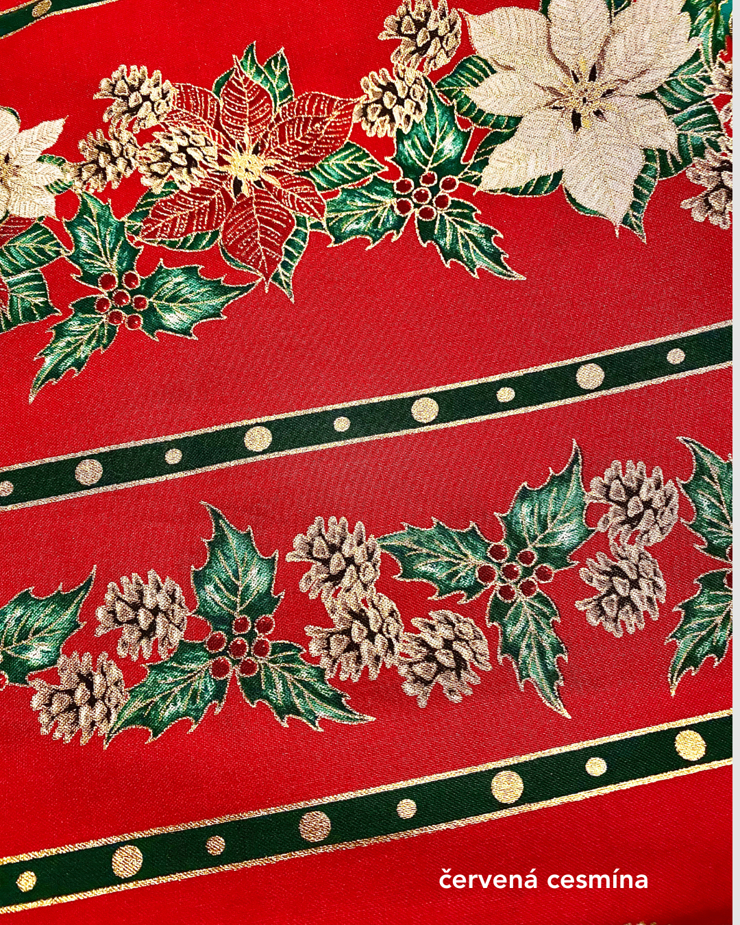 Vánoční běhoun & prostírání