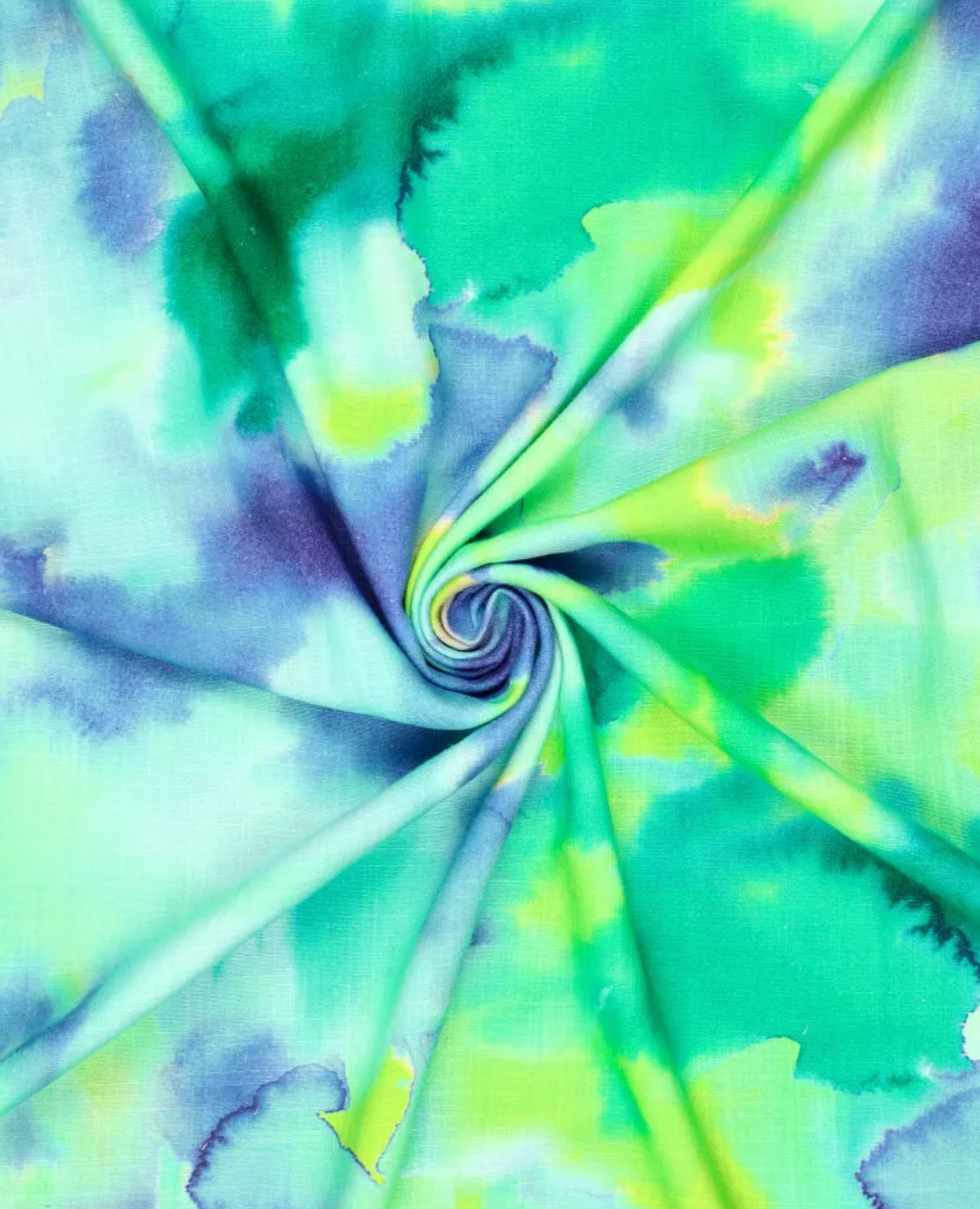 Lněná scrunchie gumička tie-dye