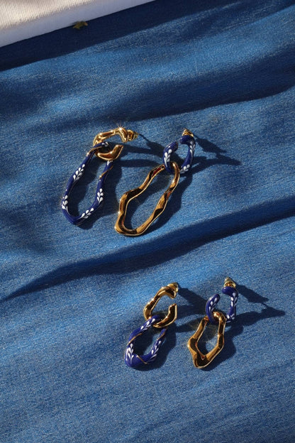 Náušnice Varia Mini 2-v-1 Earrings modré
