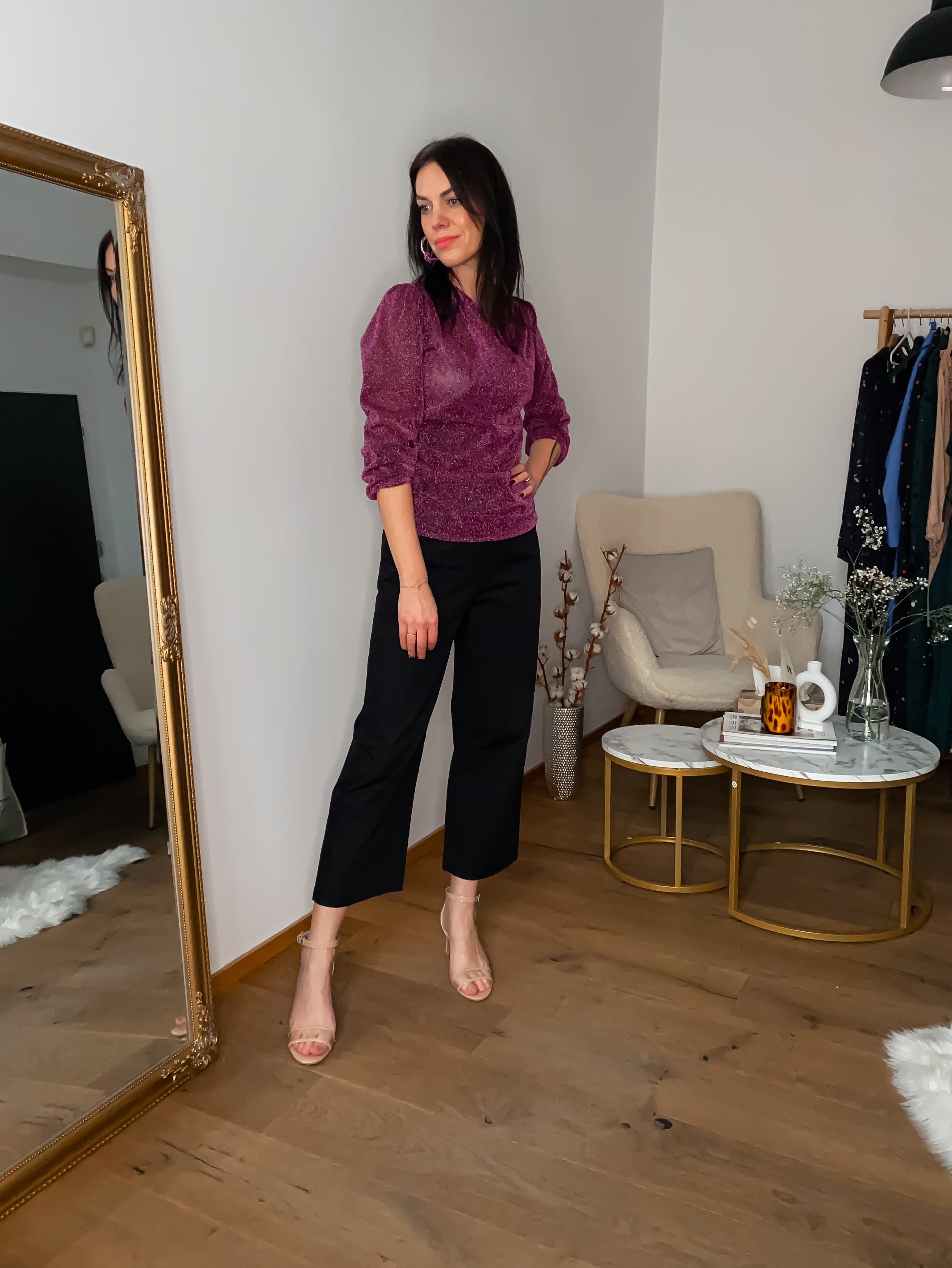 Halenka z lurexového úpletu