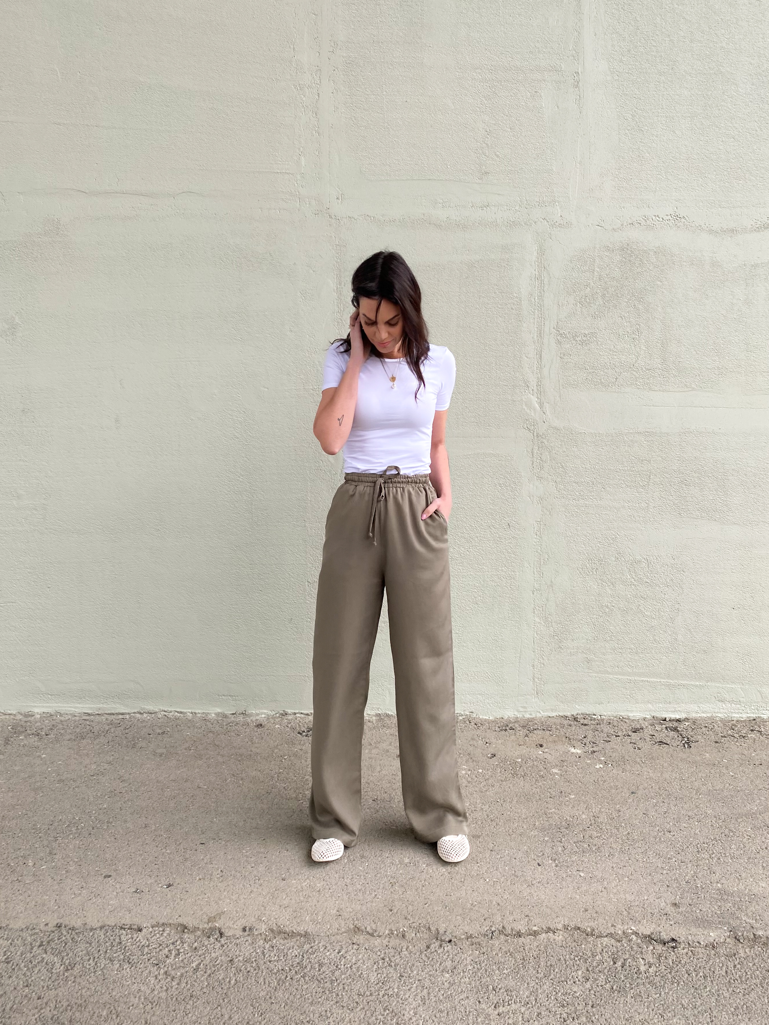 Dlouhé tencelové kalhoty Nera