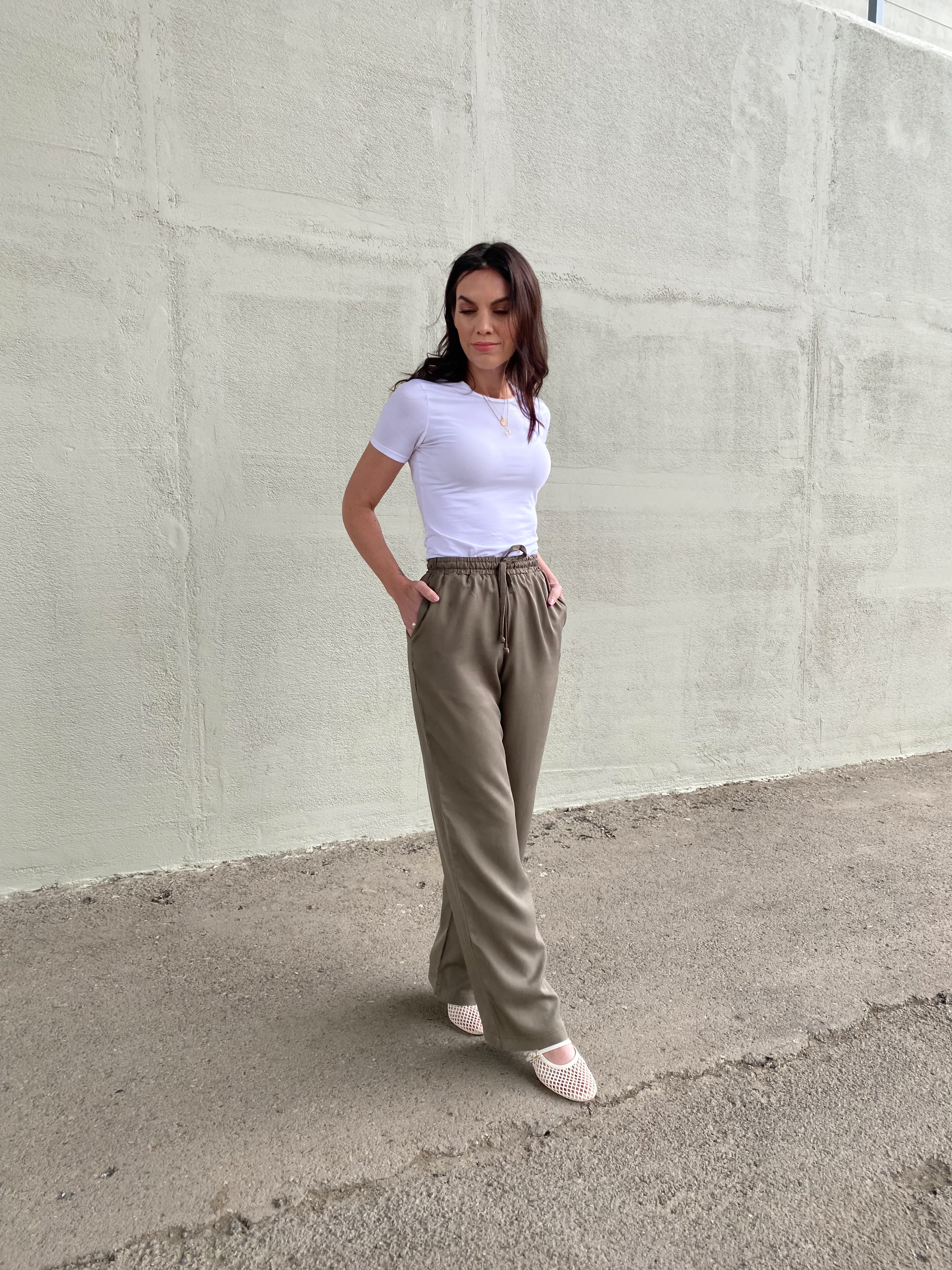 Dlouhé tencelové kalhoty Nera