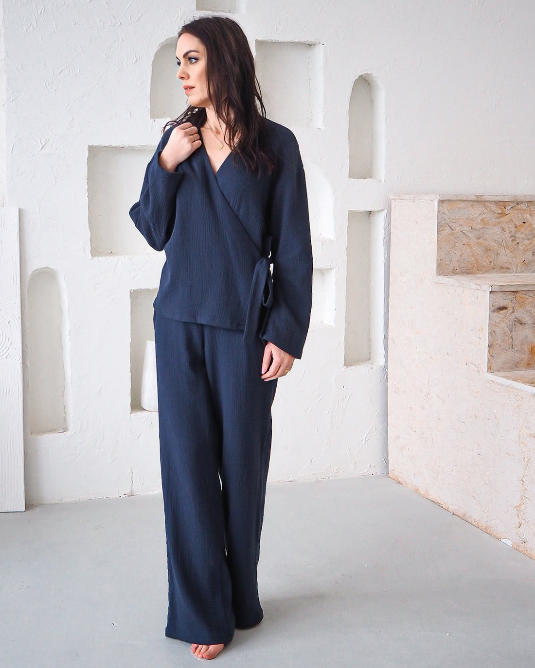 Mušelínové Loungewear kalhoty