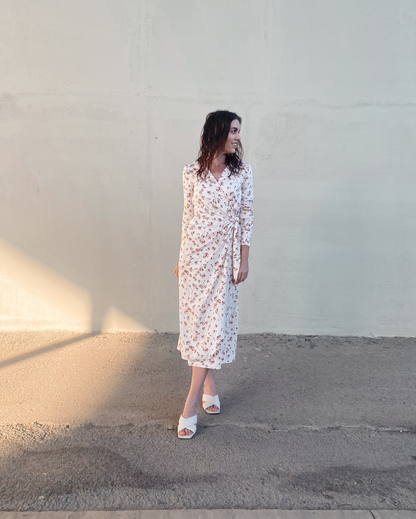 Zavinovací šaty Kristyn midi