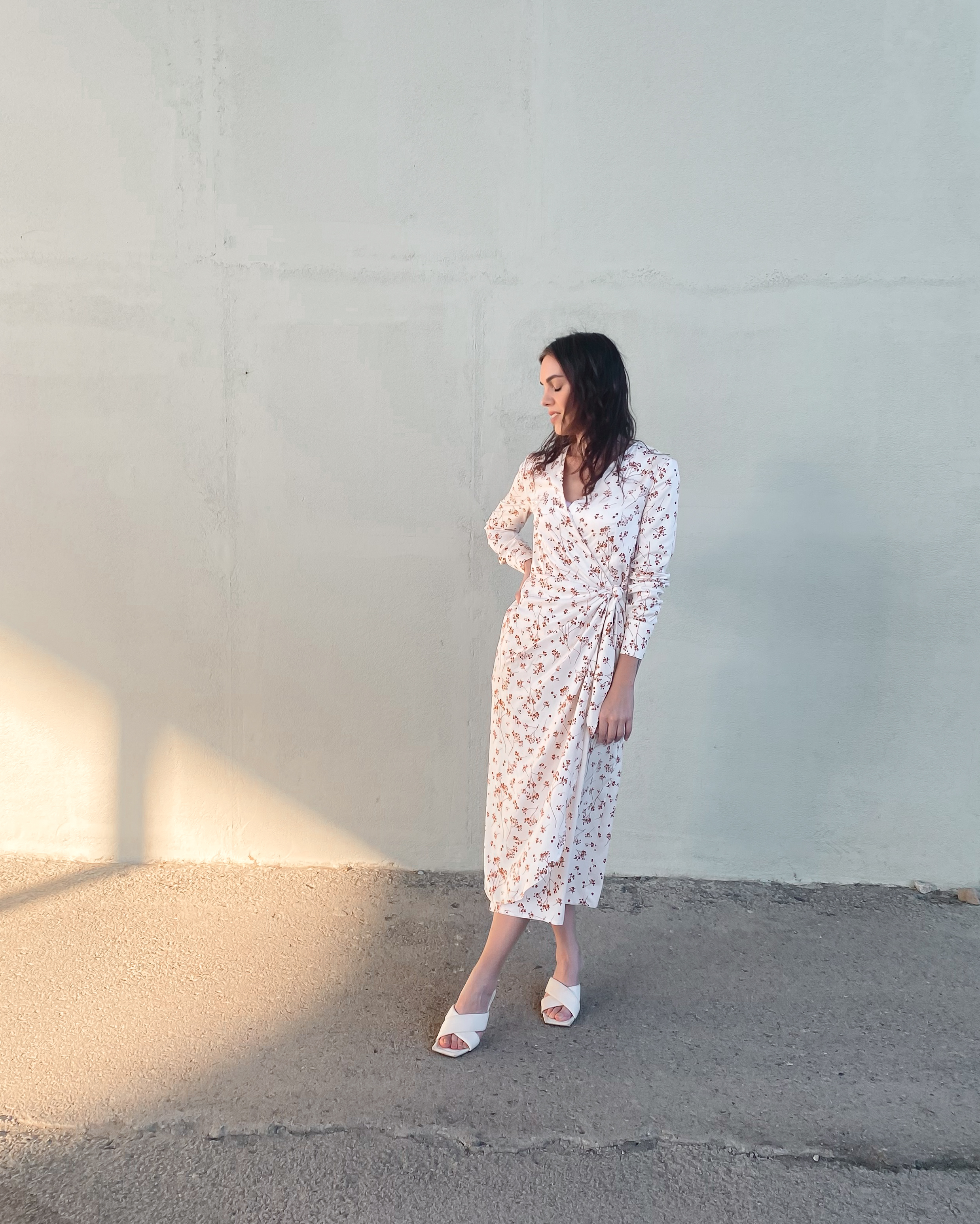 Zavinovací šaty Kristyn midi