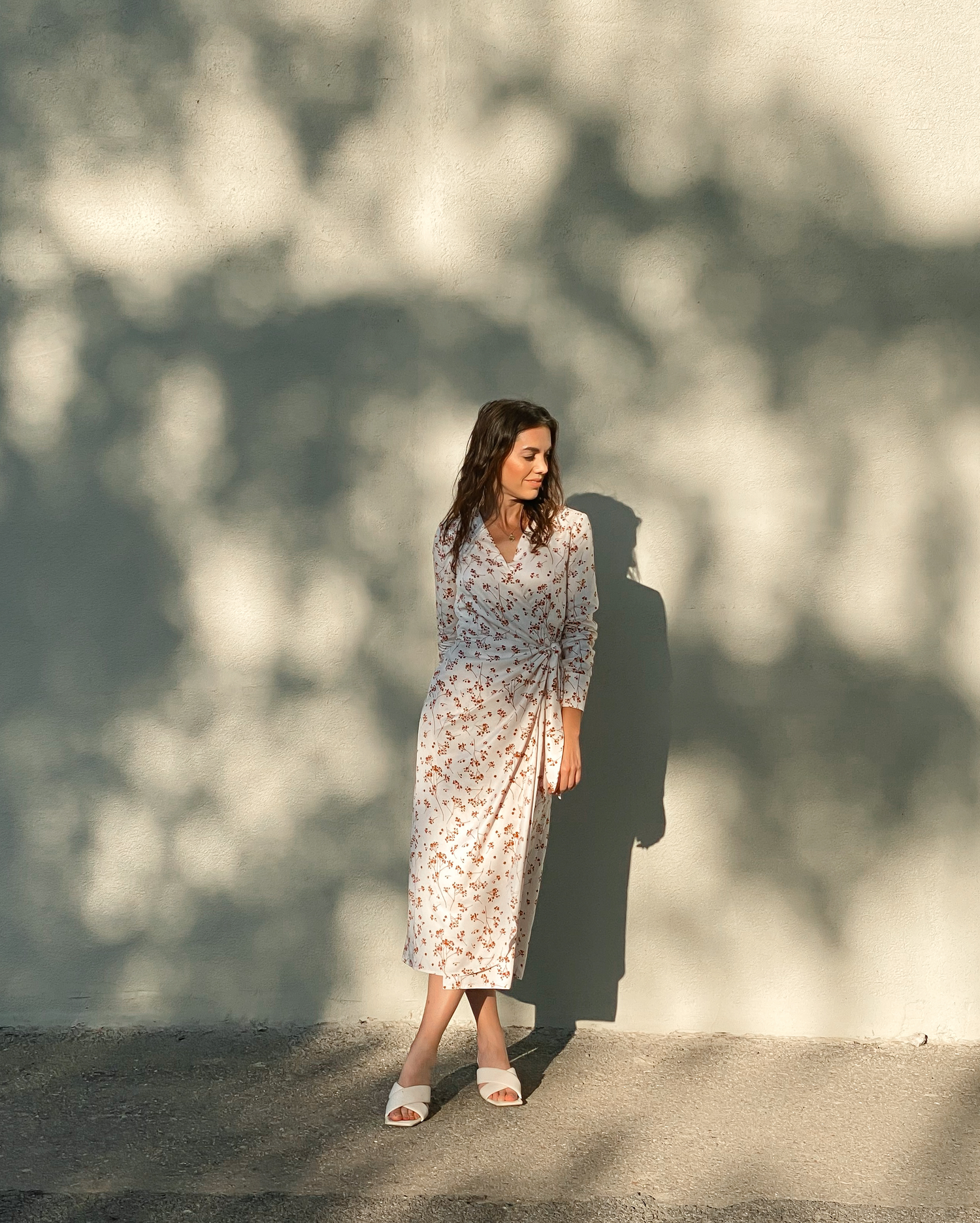 Zavinovací šaty Kristyn midi