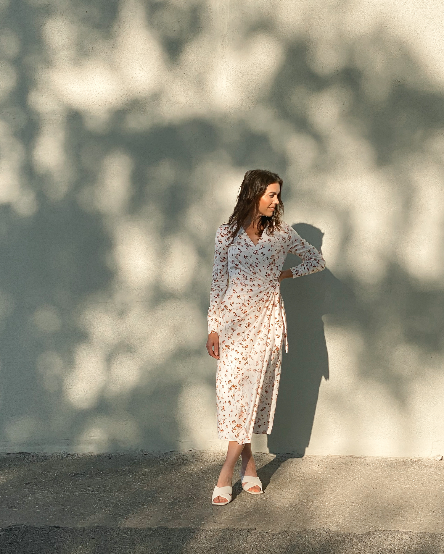 Zavinovací šaty Kristyn midi