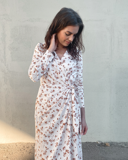 Zavinovací šaty Kristyn midi