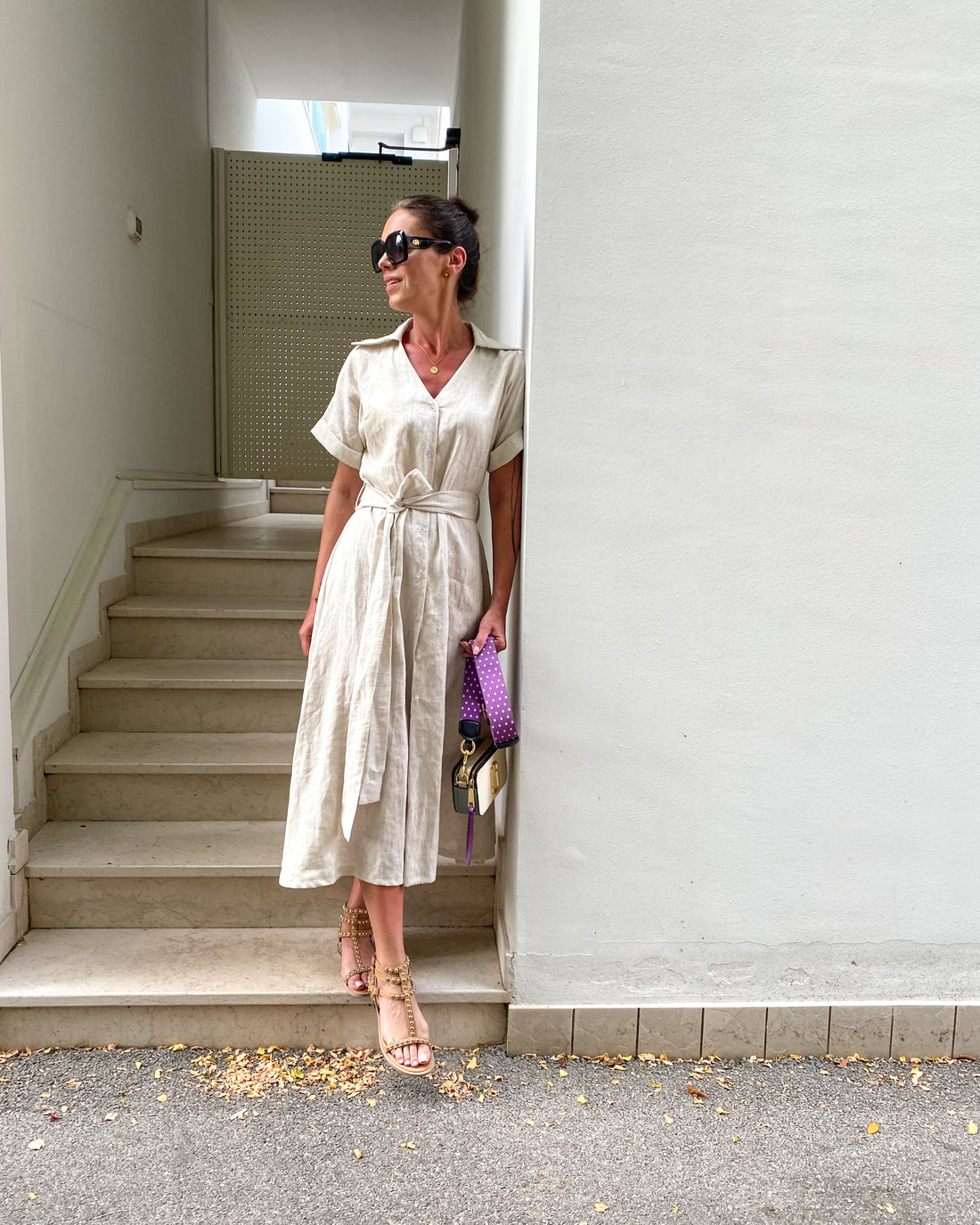 Lněné šaty Silvia