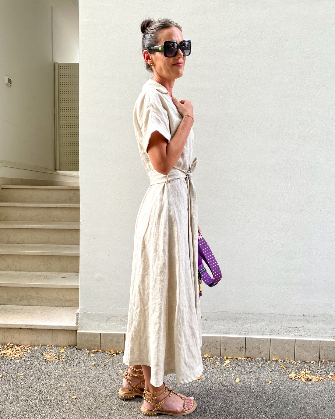 Lněné šaty Silvia