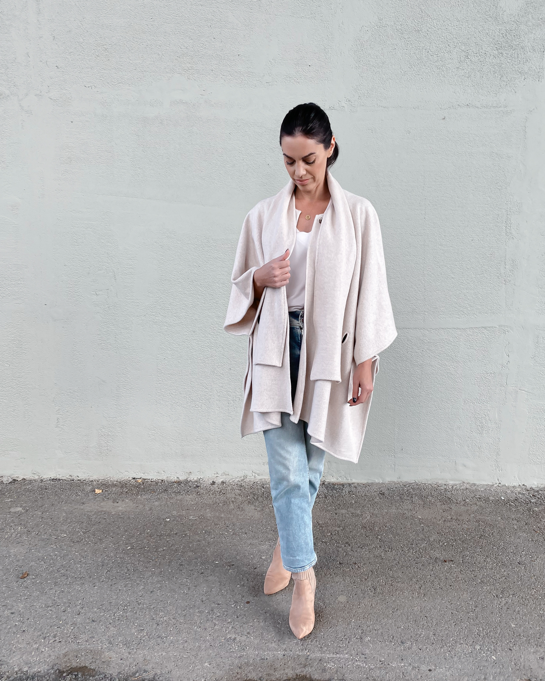 Pelerína s přinechanou šálou Arlette