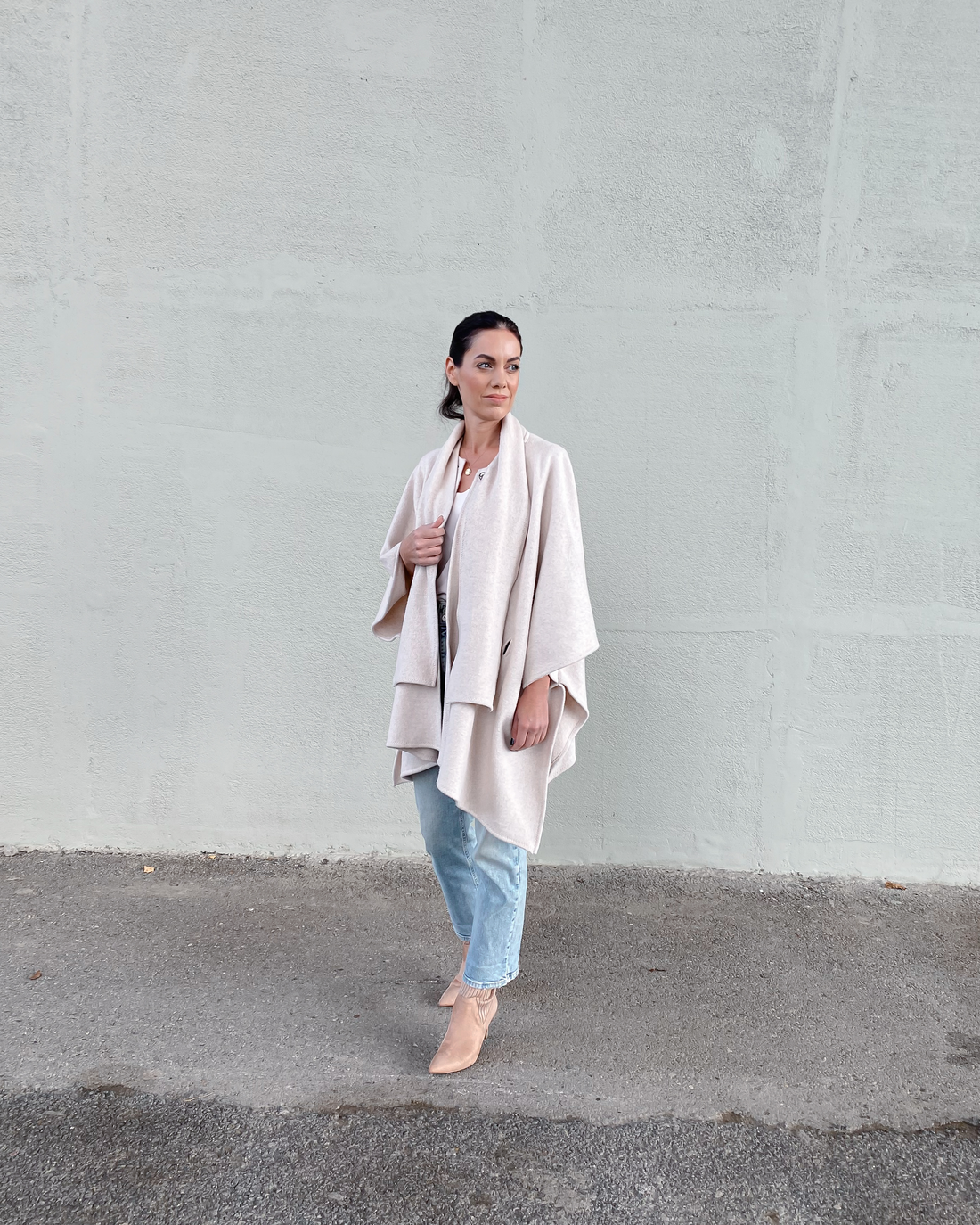 Pelerína s přinechanou šálou Arlette