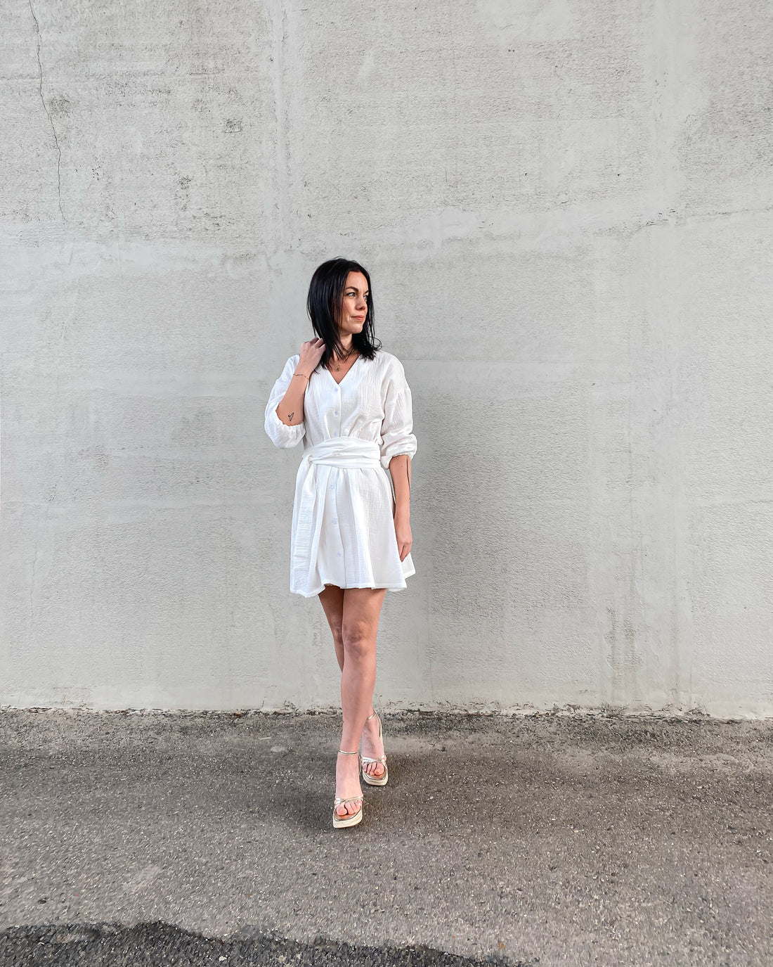 Mušelínové šaty Lisa mini