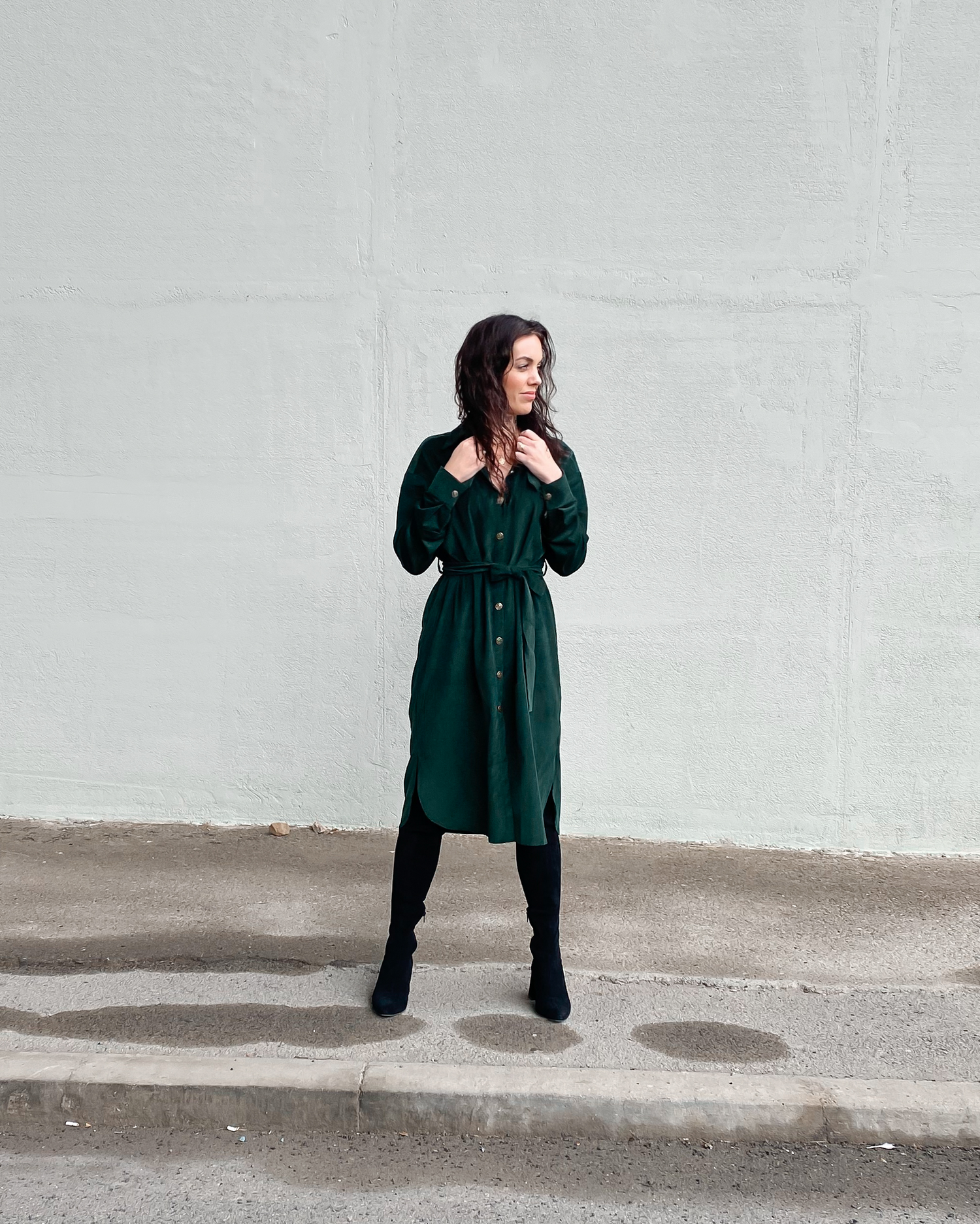 Manšestrové šaty Cora