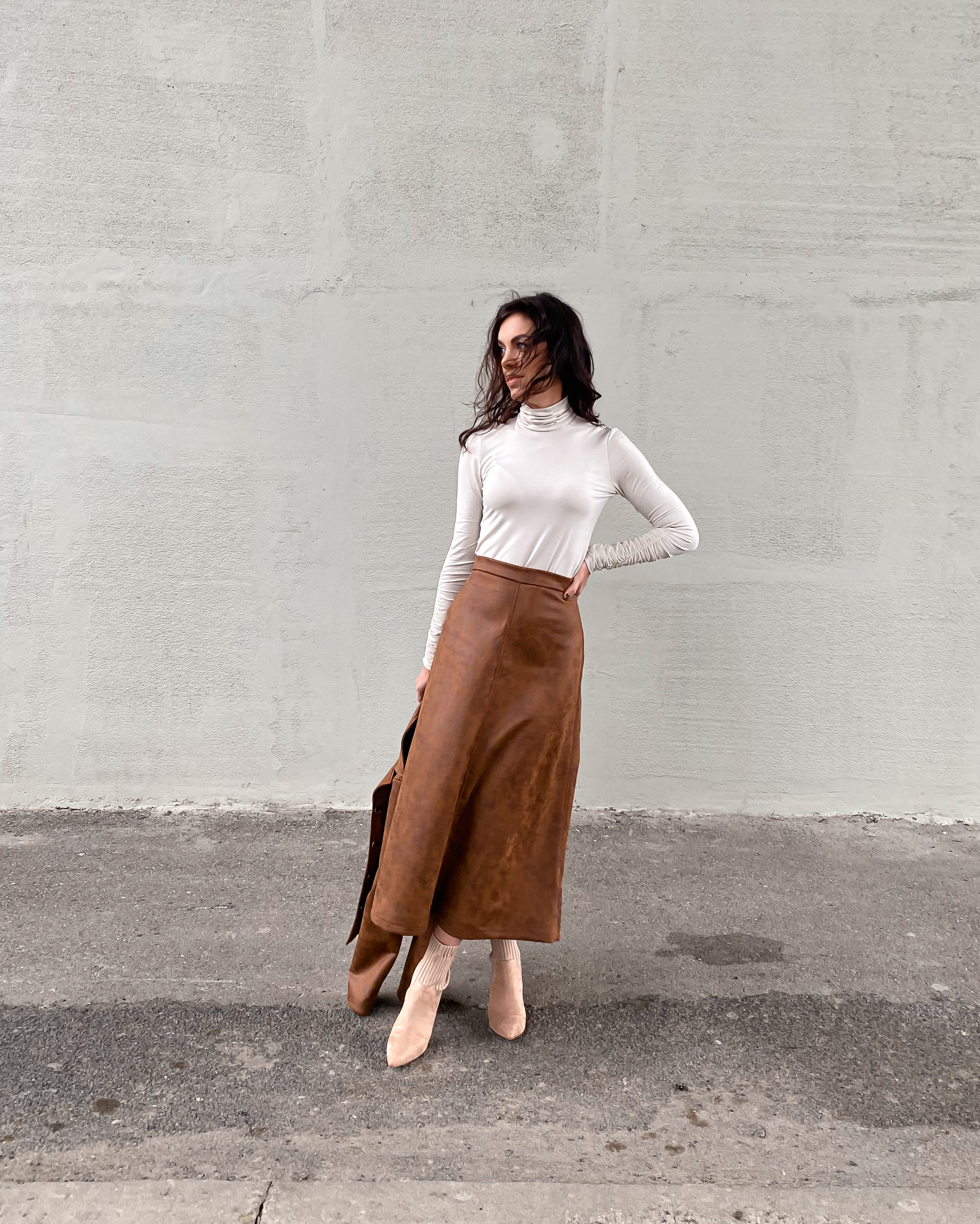 Semišová sukně Liv