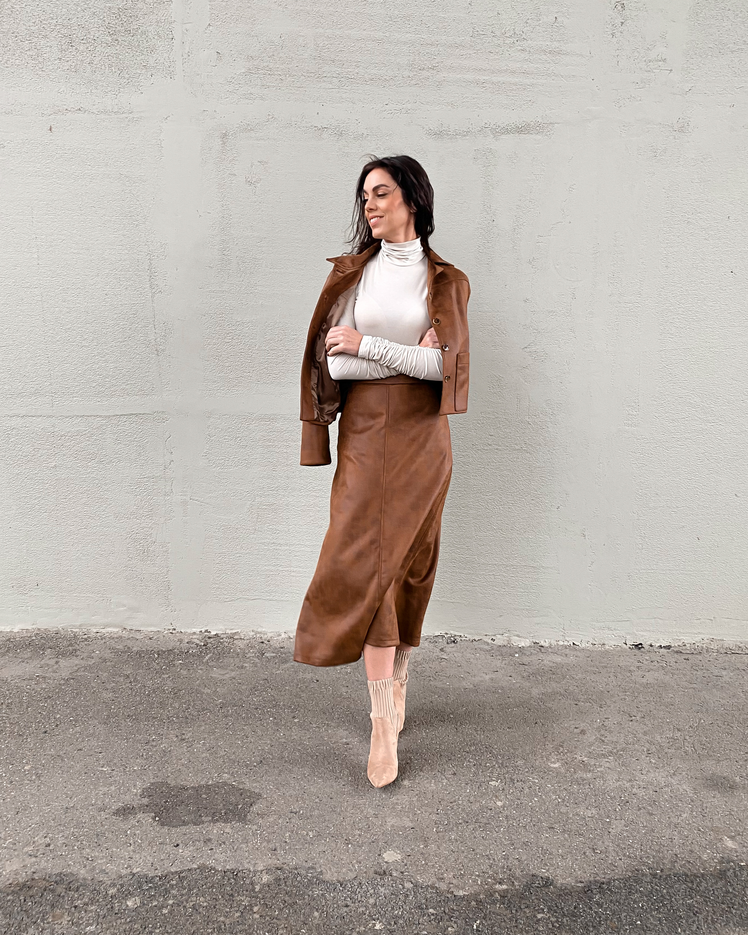 Semišová sukně Liv