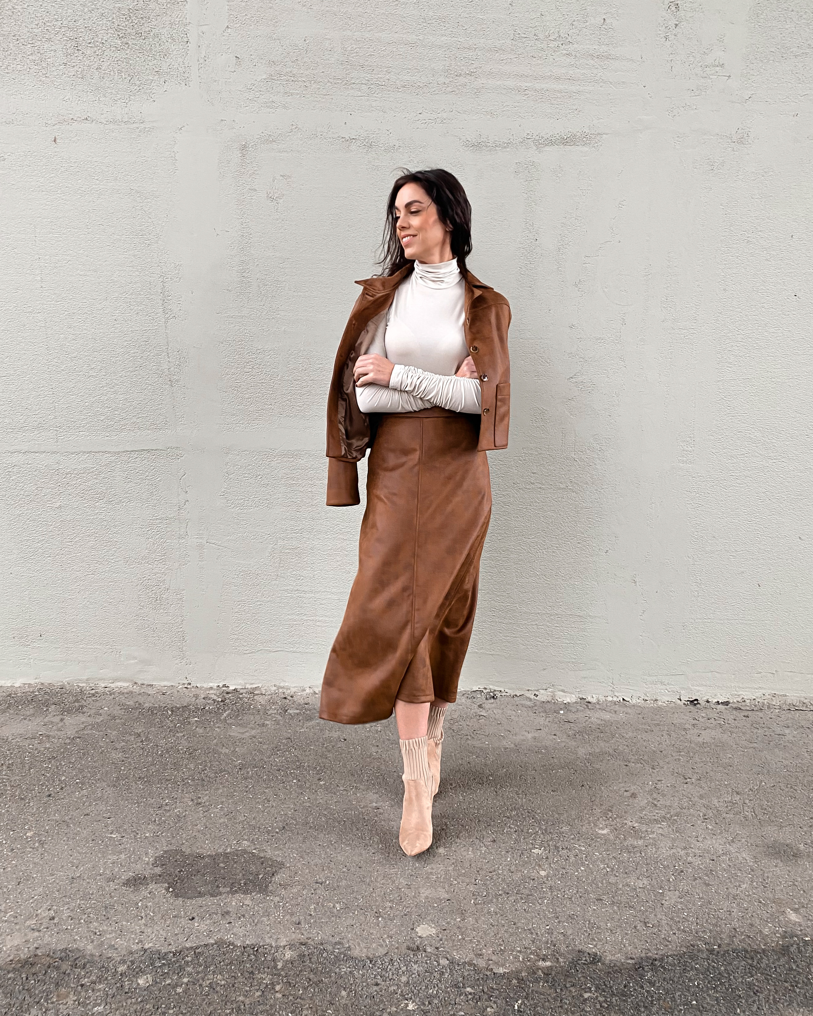 Semišová sukně Liv