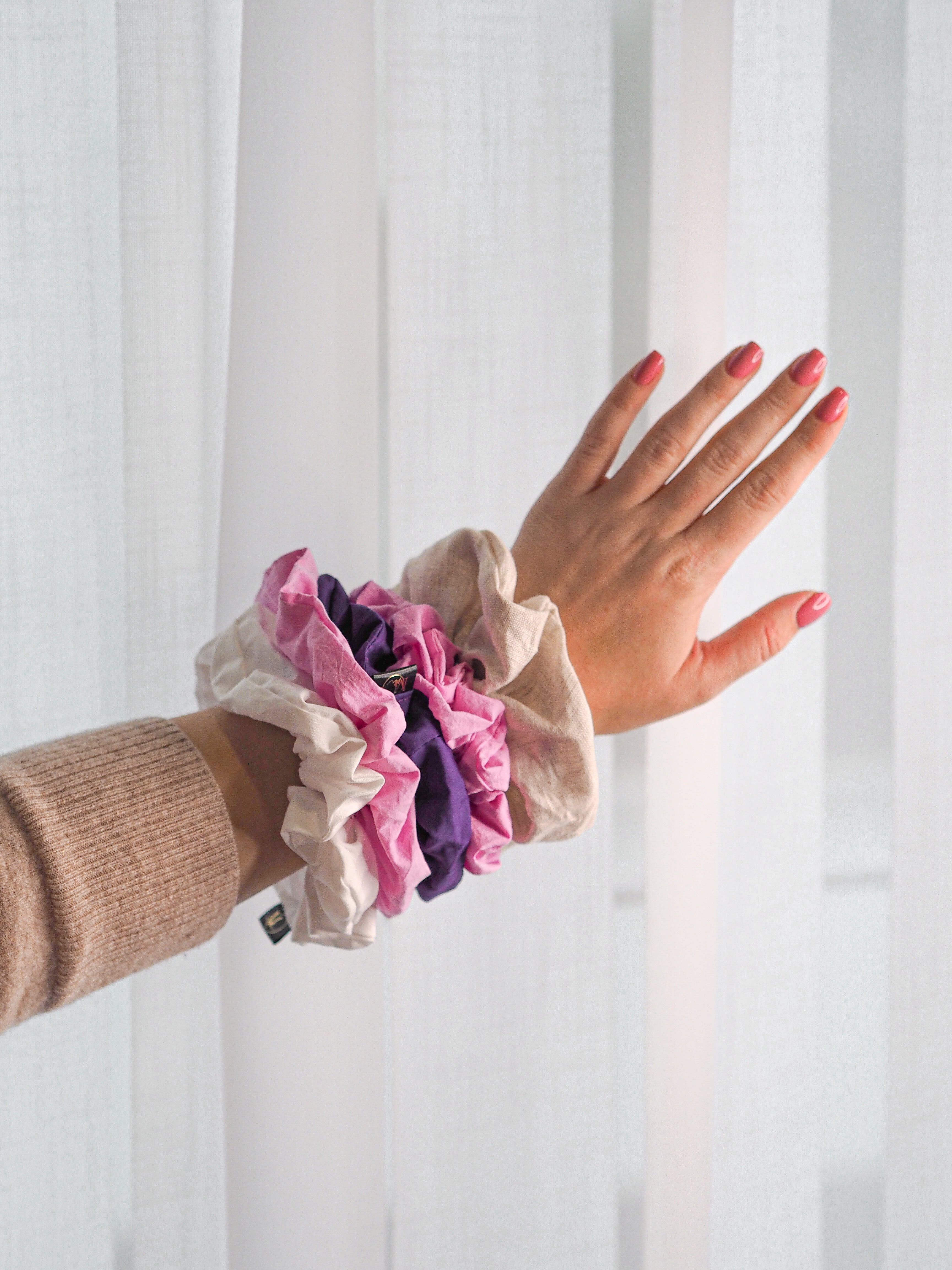 Bavlněná scrunchie gumička