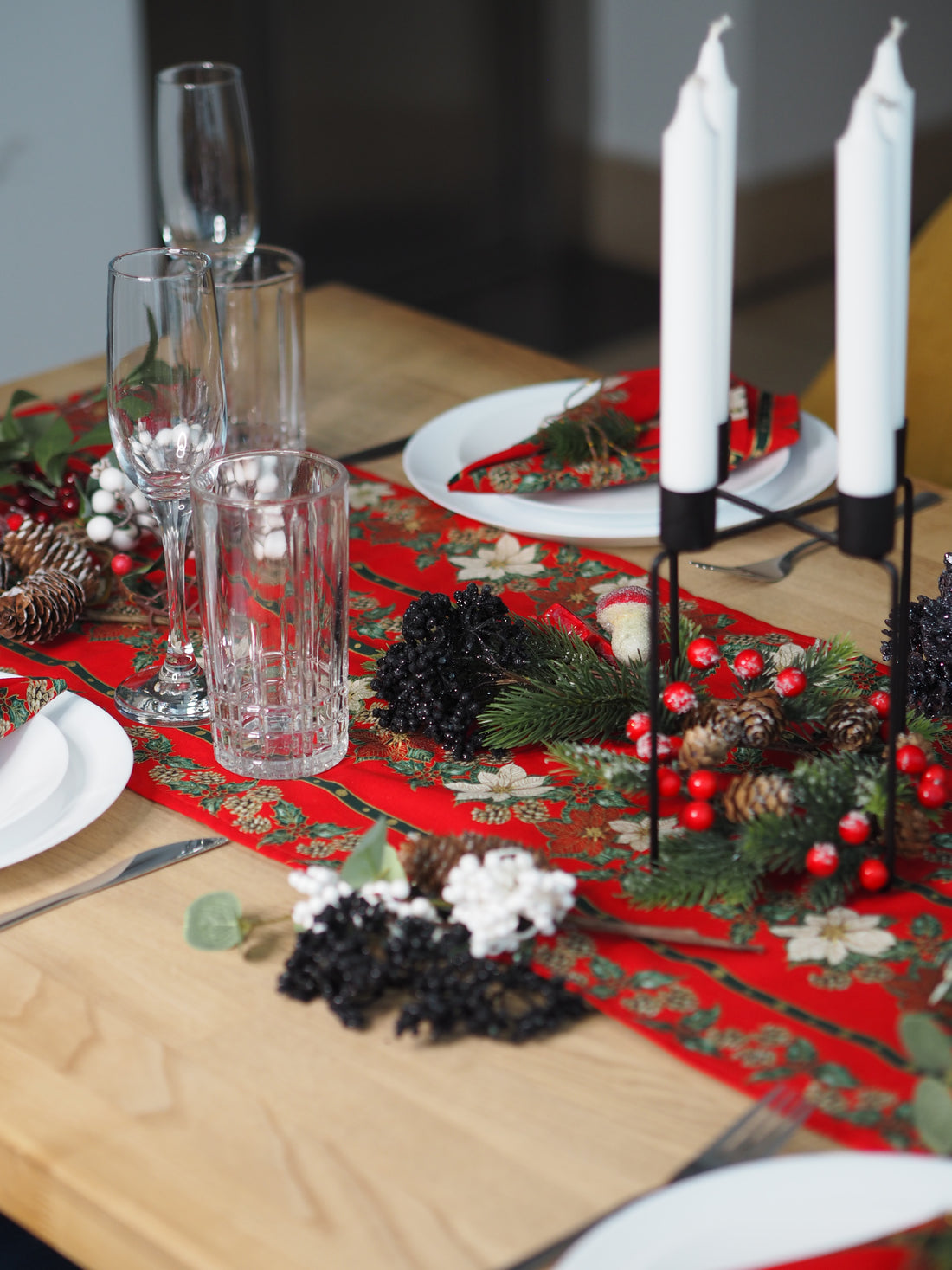 Vánoční běhoun &amp; prostírání