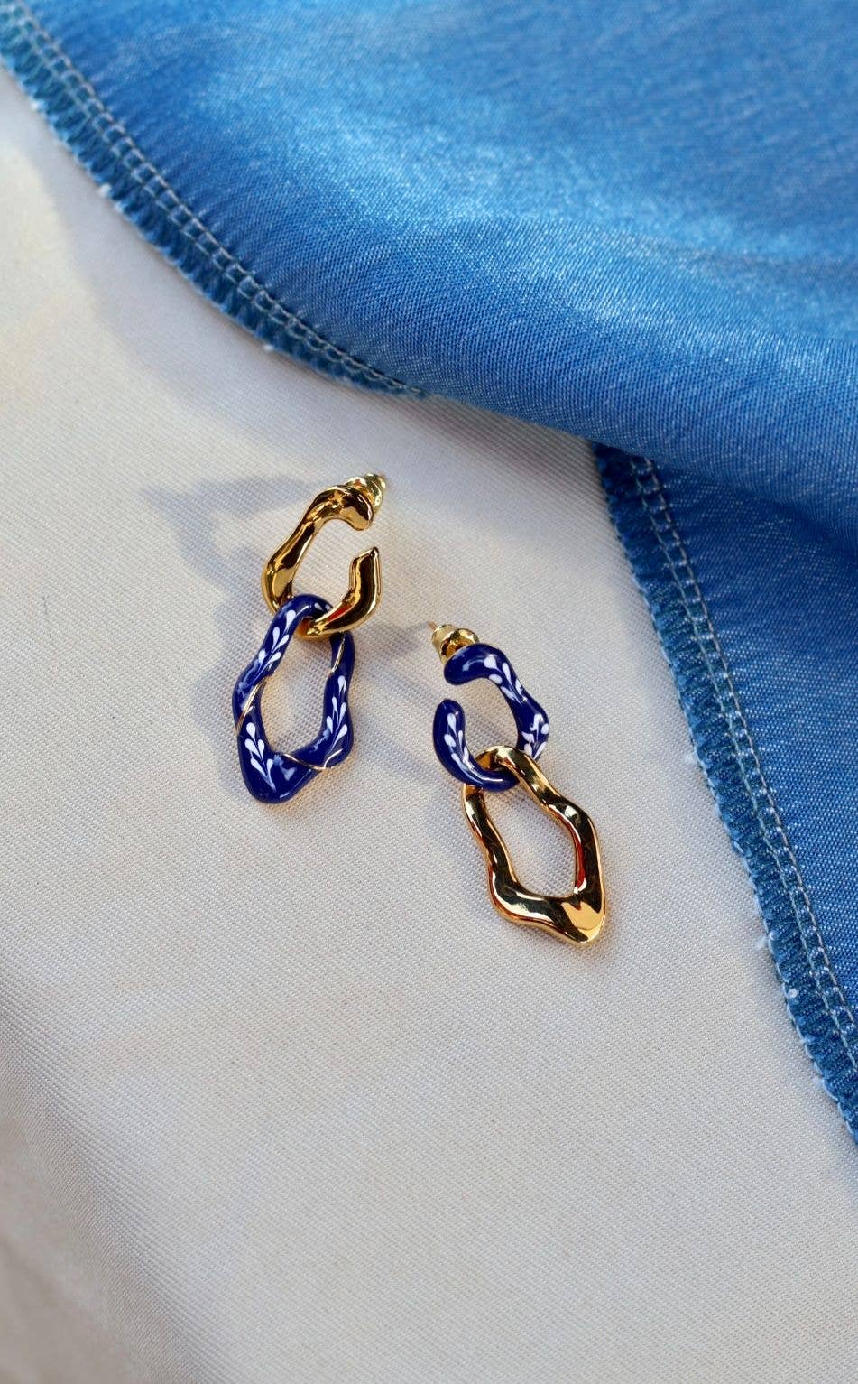 Náušnice Varia Mini 2-v-1 Earrings modré