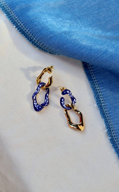 Náušnice Varia Mini 2-v-1 Earrings modré