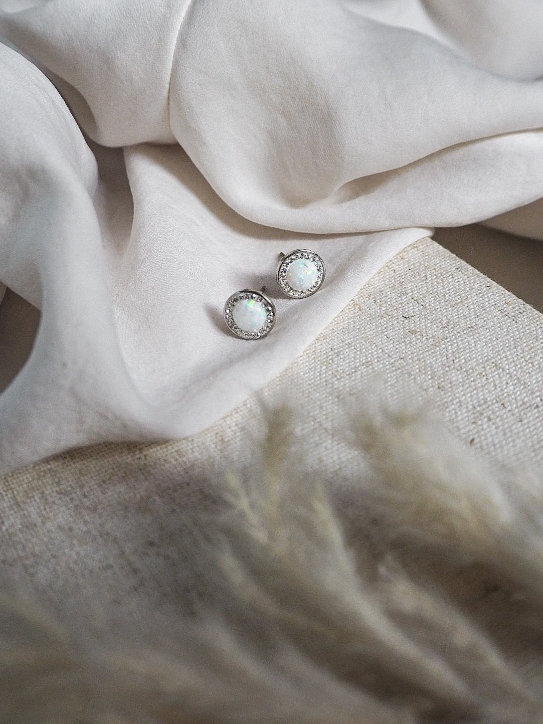 Sada šperků bílý opál Silver